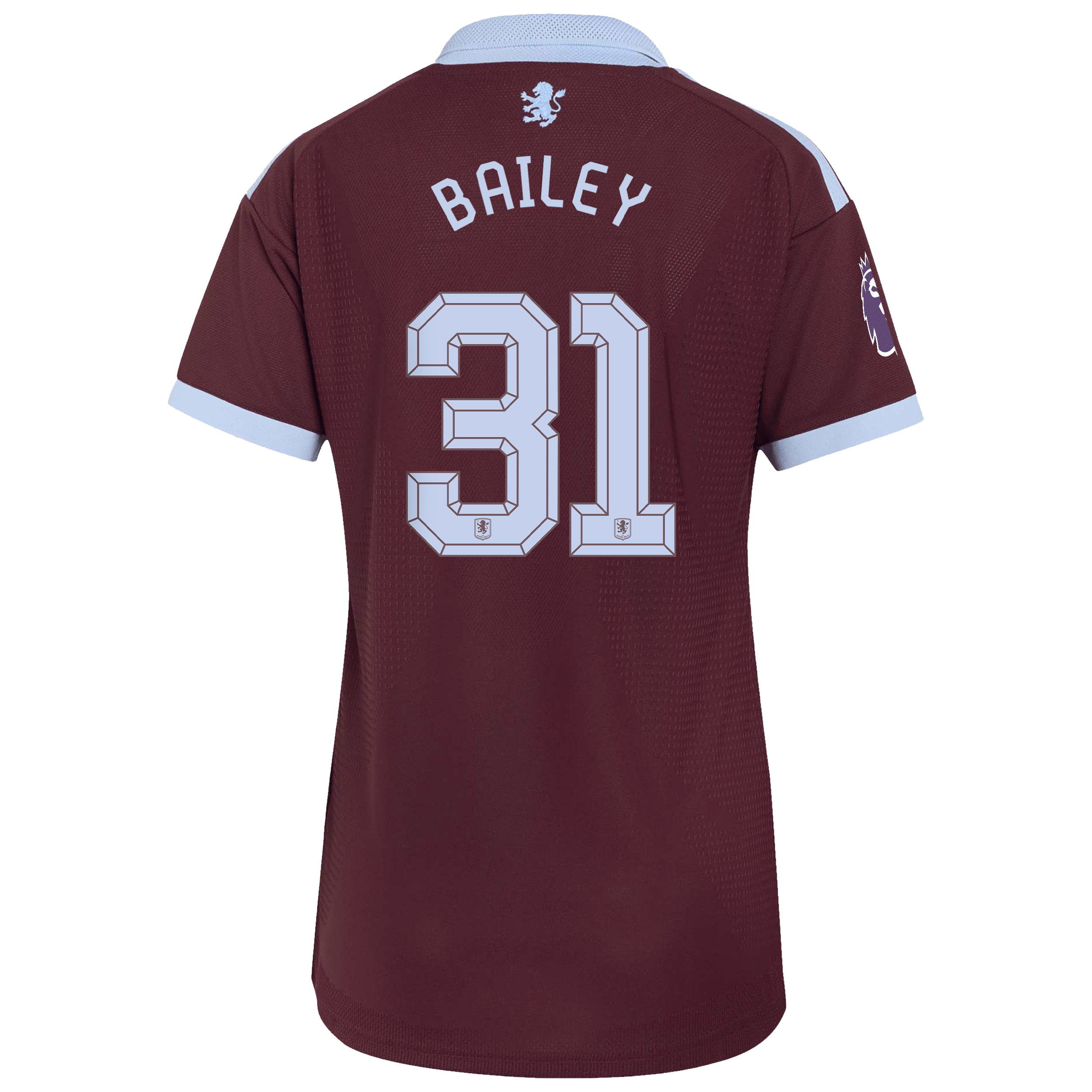 Aston Villa adidas Home Authentic Shirt 2026-27 - Womens with Bailey 31 Cup printing, , rebel_hi-res