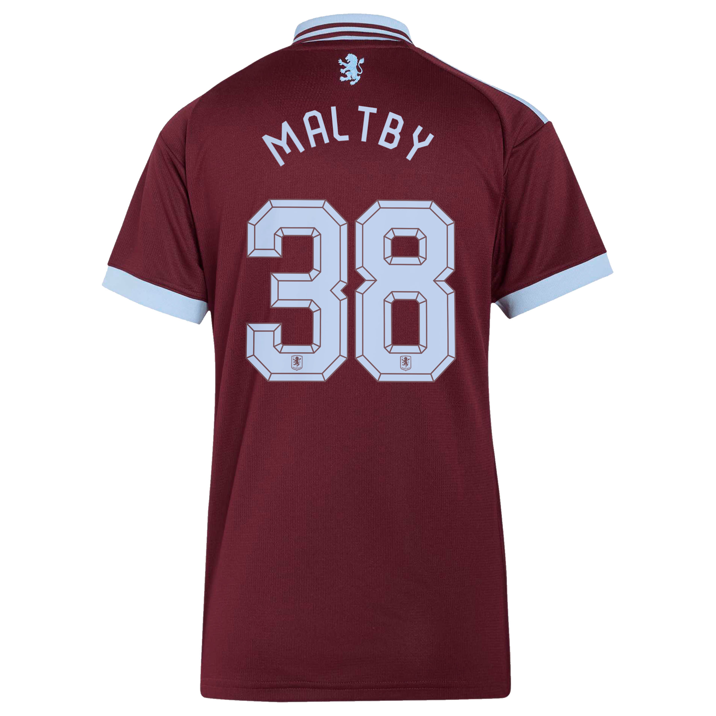 Aston Villa adidas Home Shirt 2026-27 - Womens with Maltby 38 Cup printing, , rebel_hi-res