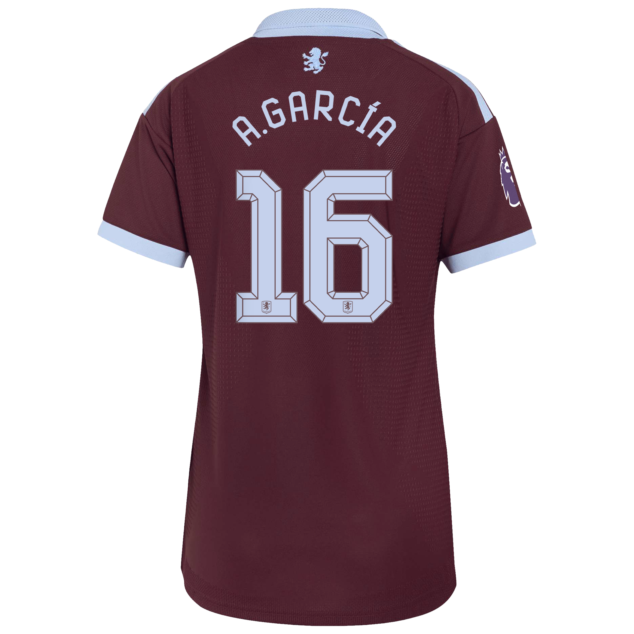 Aston Villa adidas Home Authentic Shirt 2026-27 - Womens with A.Garc&iacute;a 16 Cup printing, , rebel_hi-res