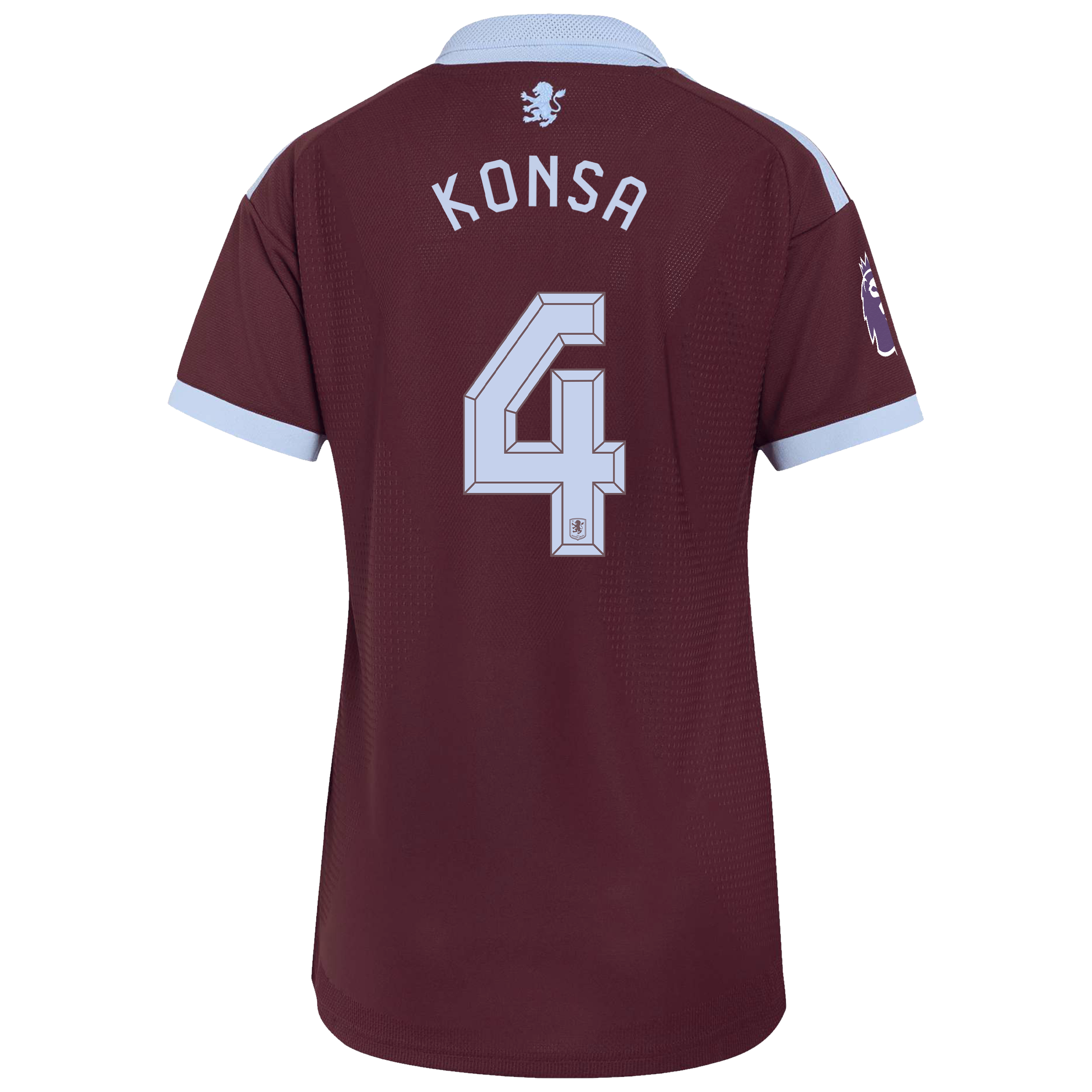Aston Villa adidas Home Authentic Shirt 2026-27 - Womens with Konsa 4 Cup printing, , rebel_hi-res