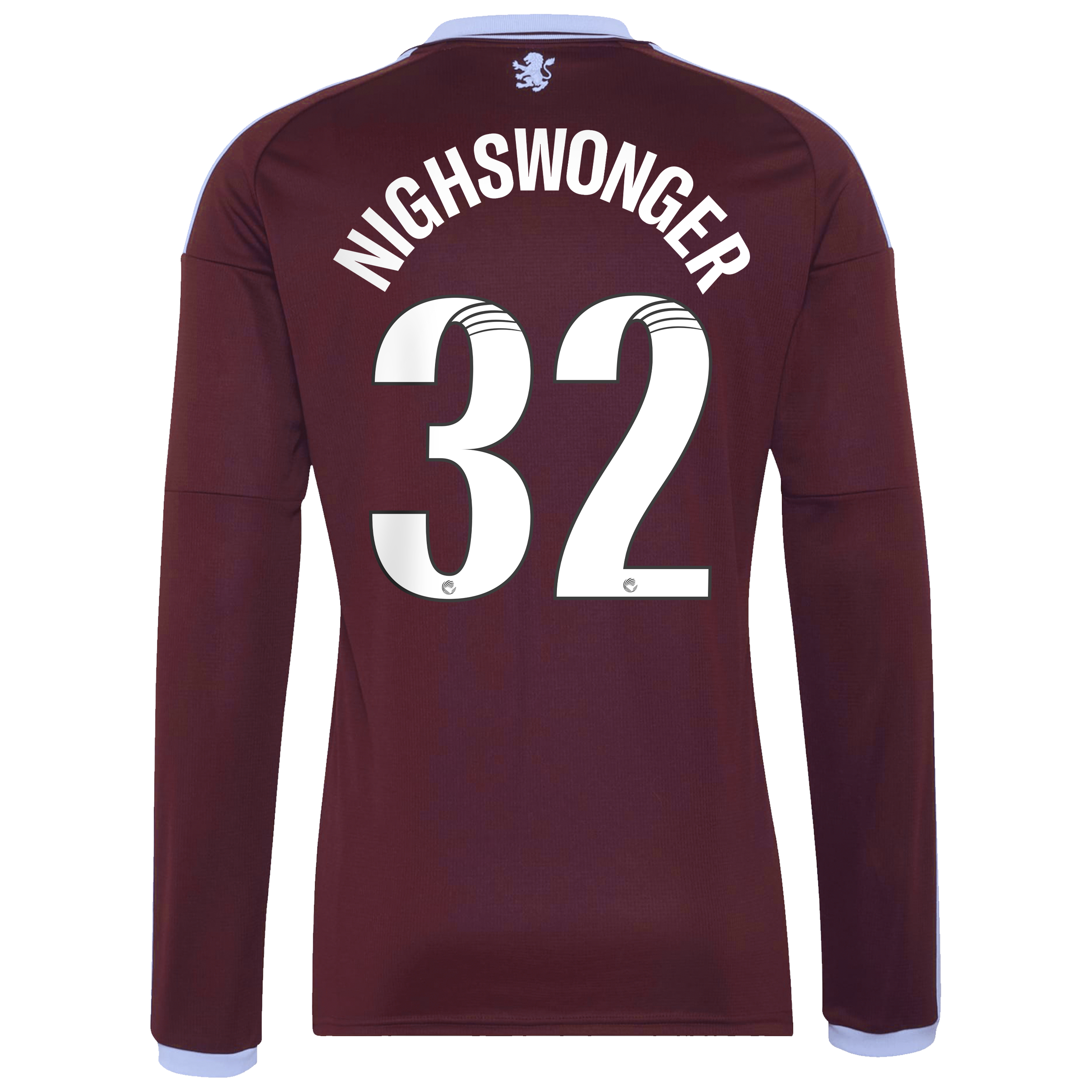 Aston Villa adidas WSL Home Shirt 2026-27 - Long Sleeve with Nighswonger 32 printing, , rebel_hi-res