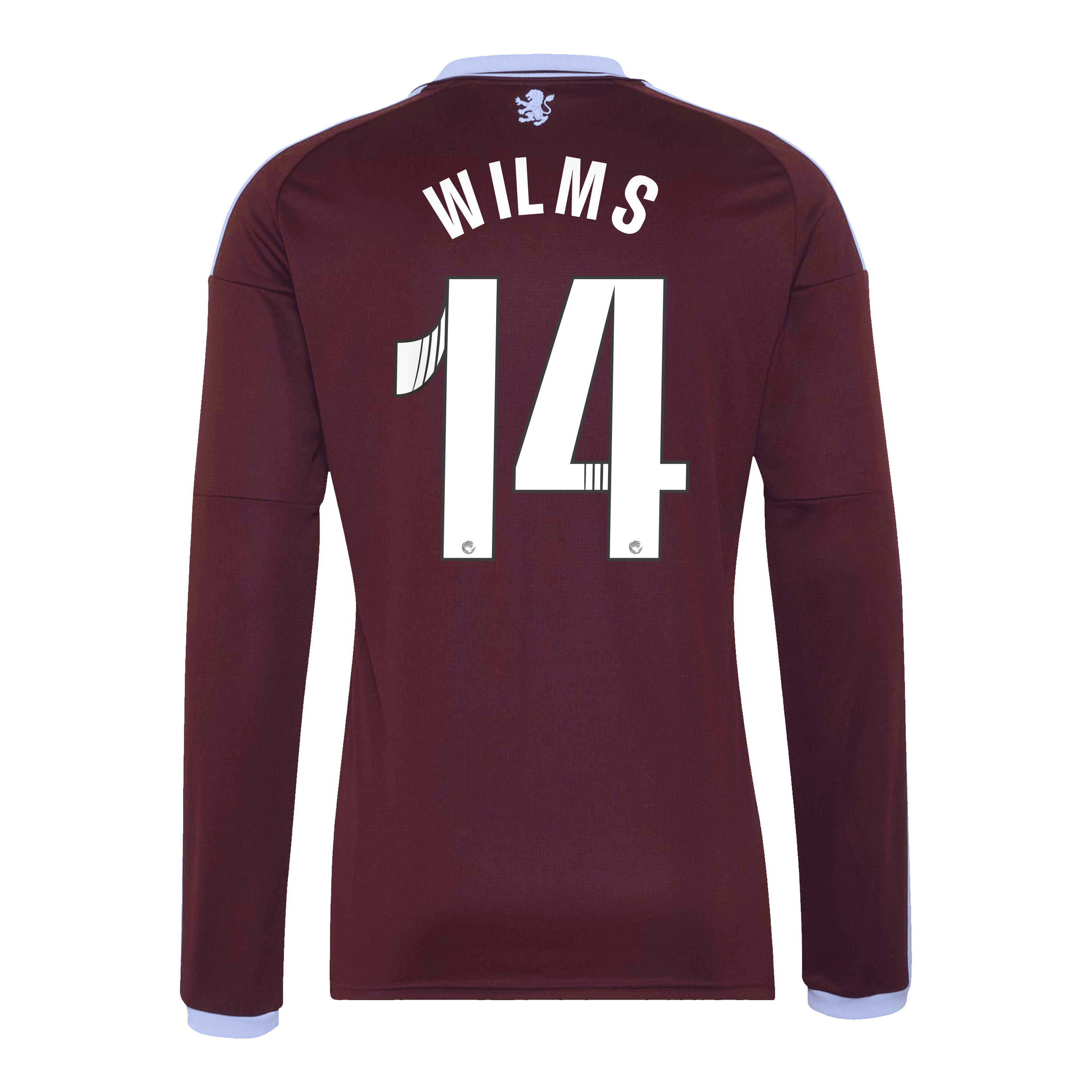 Aston Villa adidas WSL Home Shirt 2026-27 - Long Sleeve with Wilms 14 printing, , rebel_hi-res