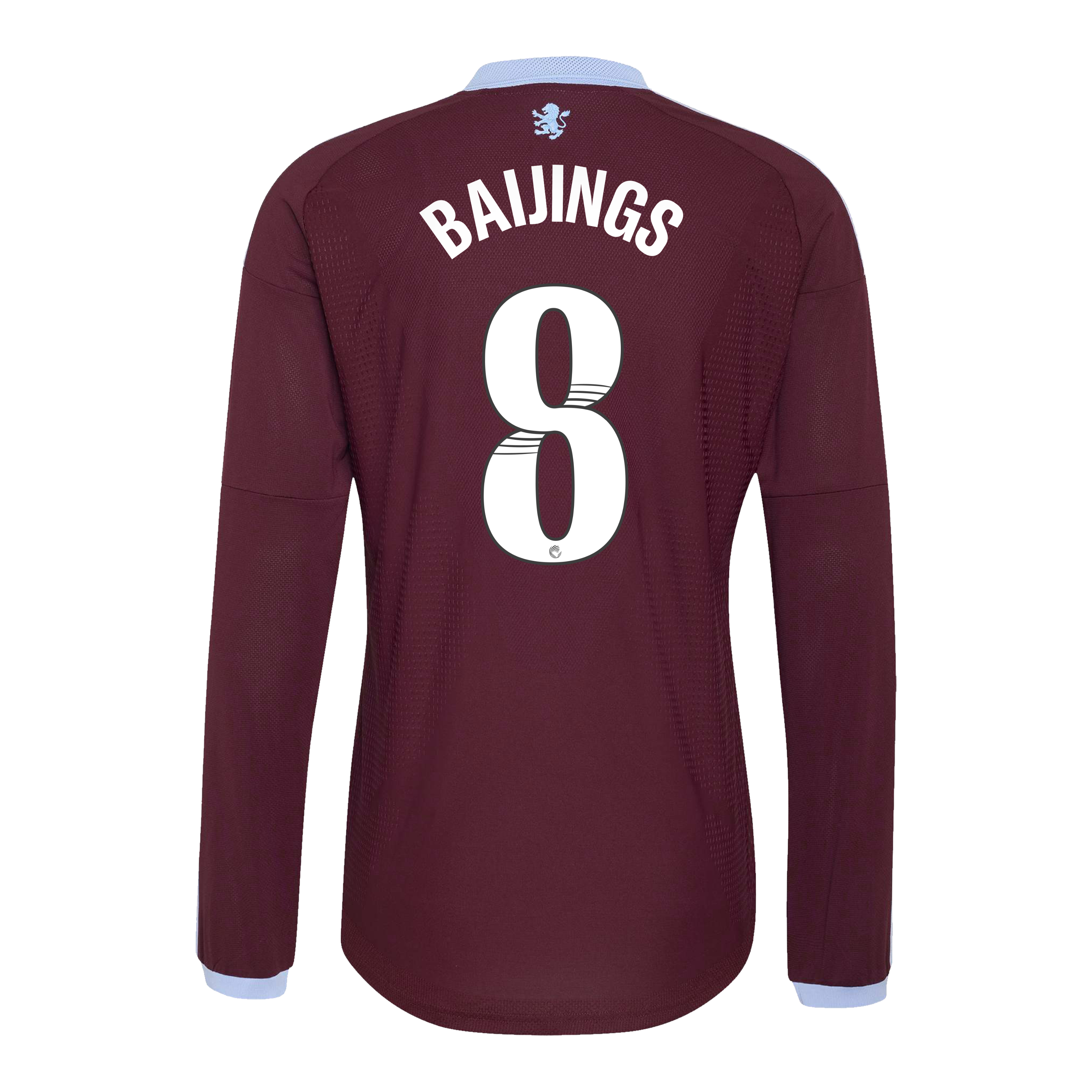 Aston Villa adidas WSL Home Authentic Shirt 2026-27 - Long Sleeve with Baijings 8 printing, , rebel_hi-res