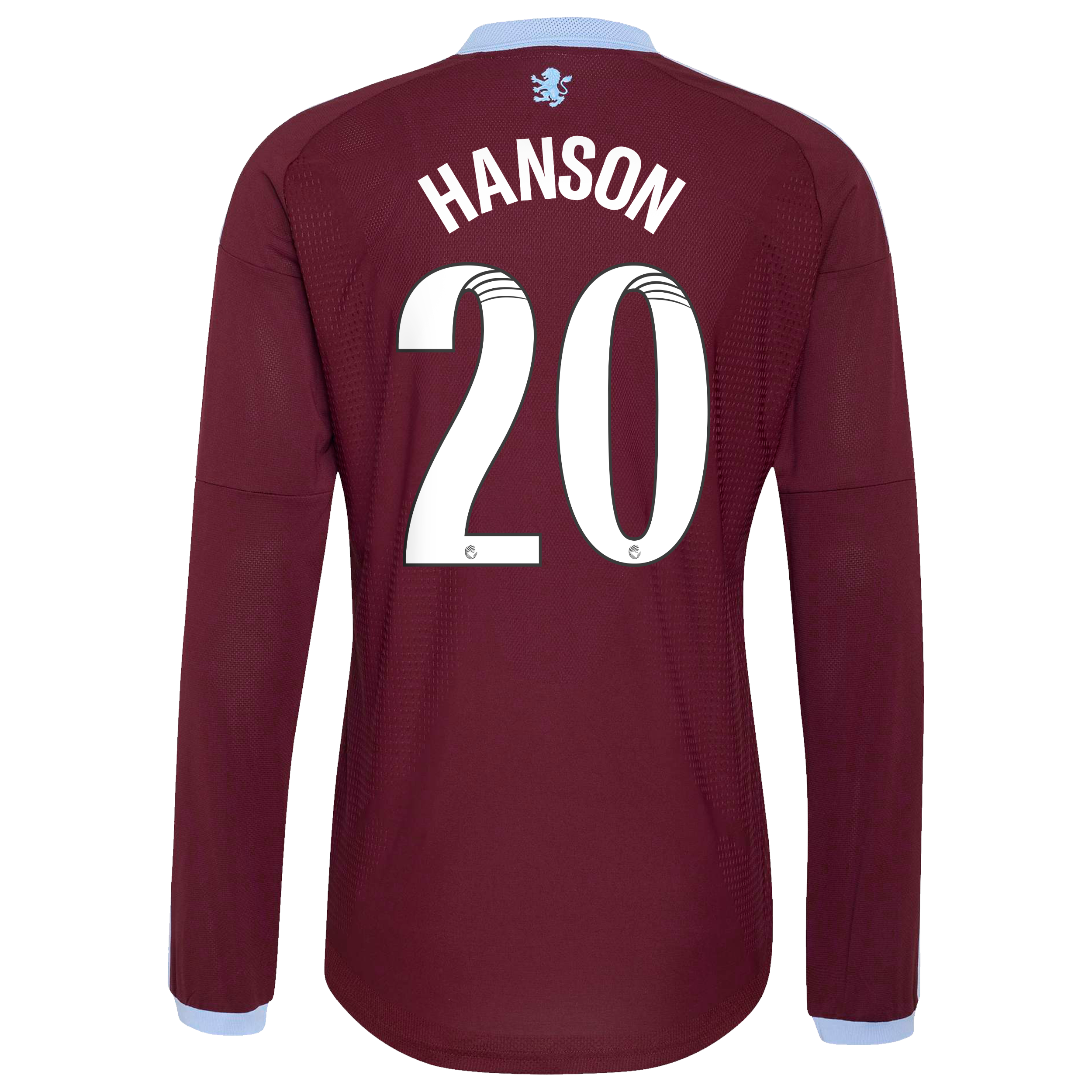 Aston Villa adidas WSL Home Authentic Shirt 2026-27 - Long Sleeve with Hanson 20 printing, , rebel_hi-res
