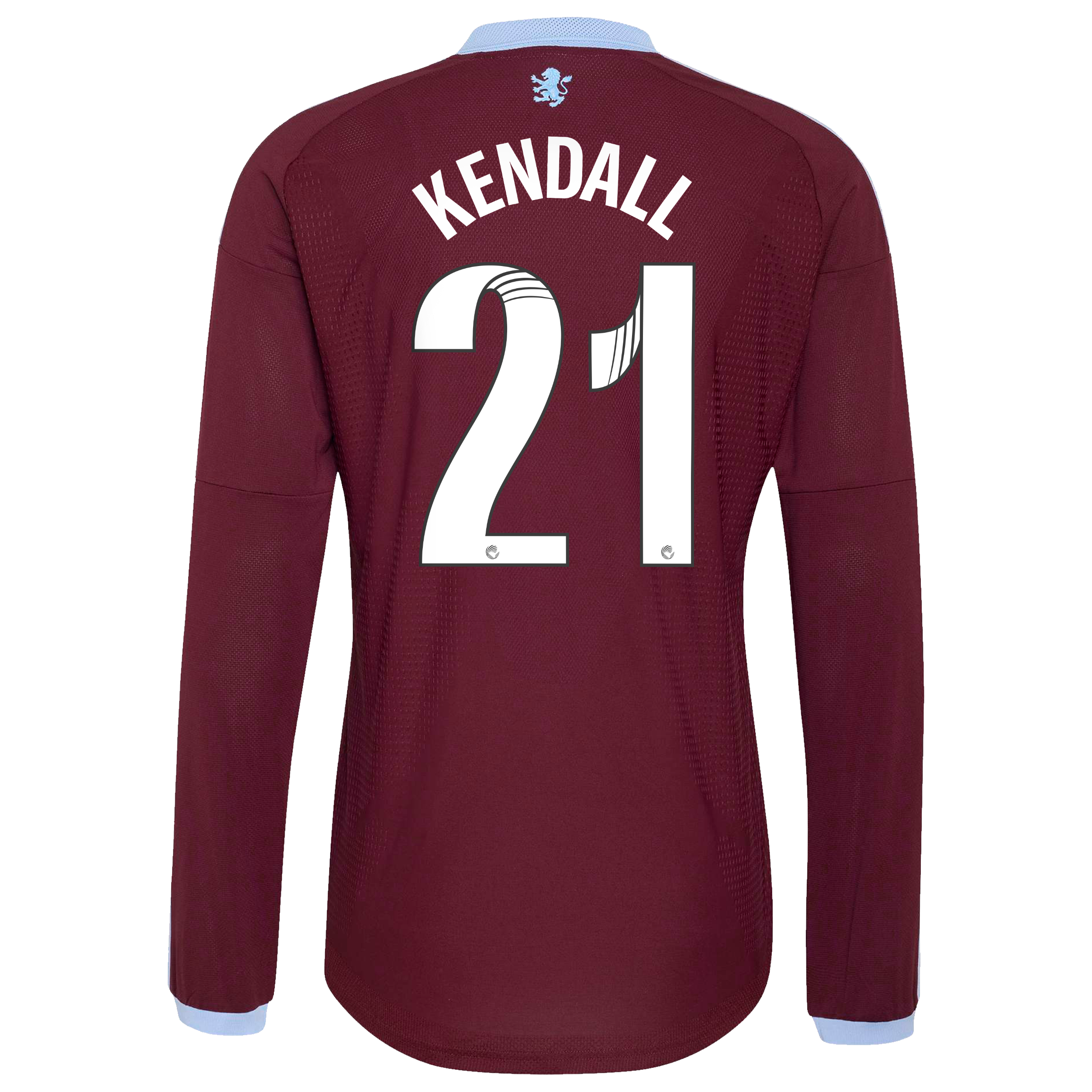 Aston Villa adidas WSL Home Authentic Shirt 2026-27 - Long Sleeve with Kendall 21 printing, , rebel_hi-res