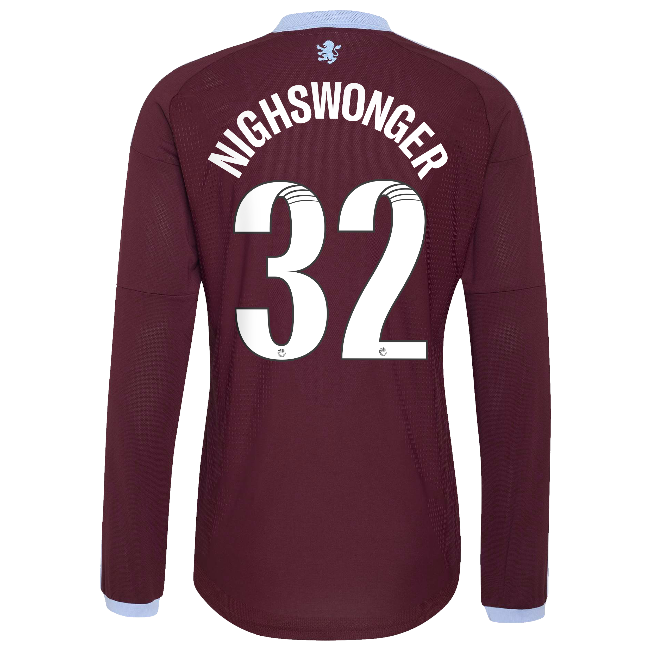Aston Villa adidas WSL Home Authentic Shirt 2026-27 - Long Sleeve with Nighswonger 32 printing, , rebel_hi-res