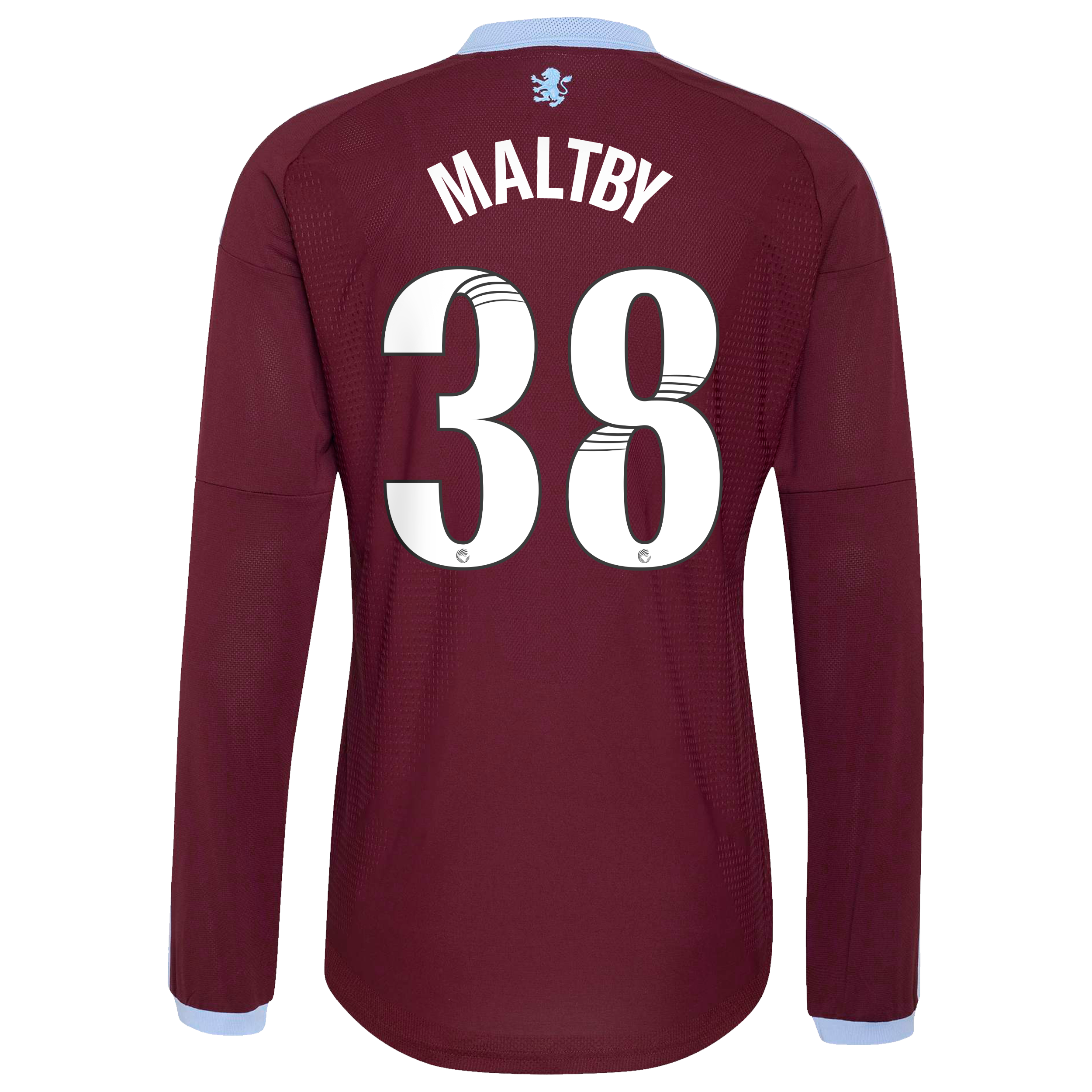 Aston Villa adidas WSL Home Authentic Shirt 2026-27 - Long Sleeve with Maltby 38 printing, , rebel_hi-res