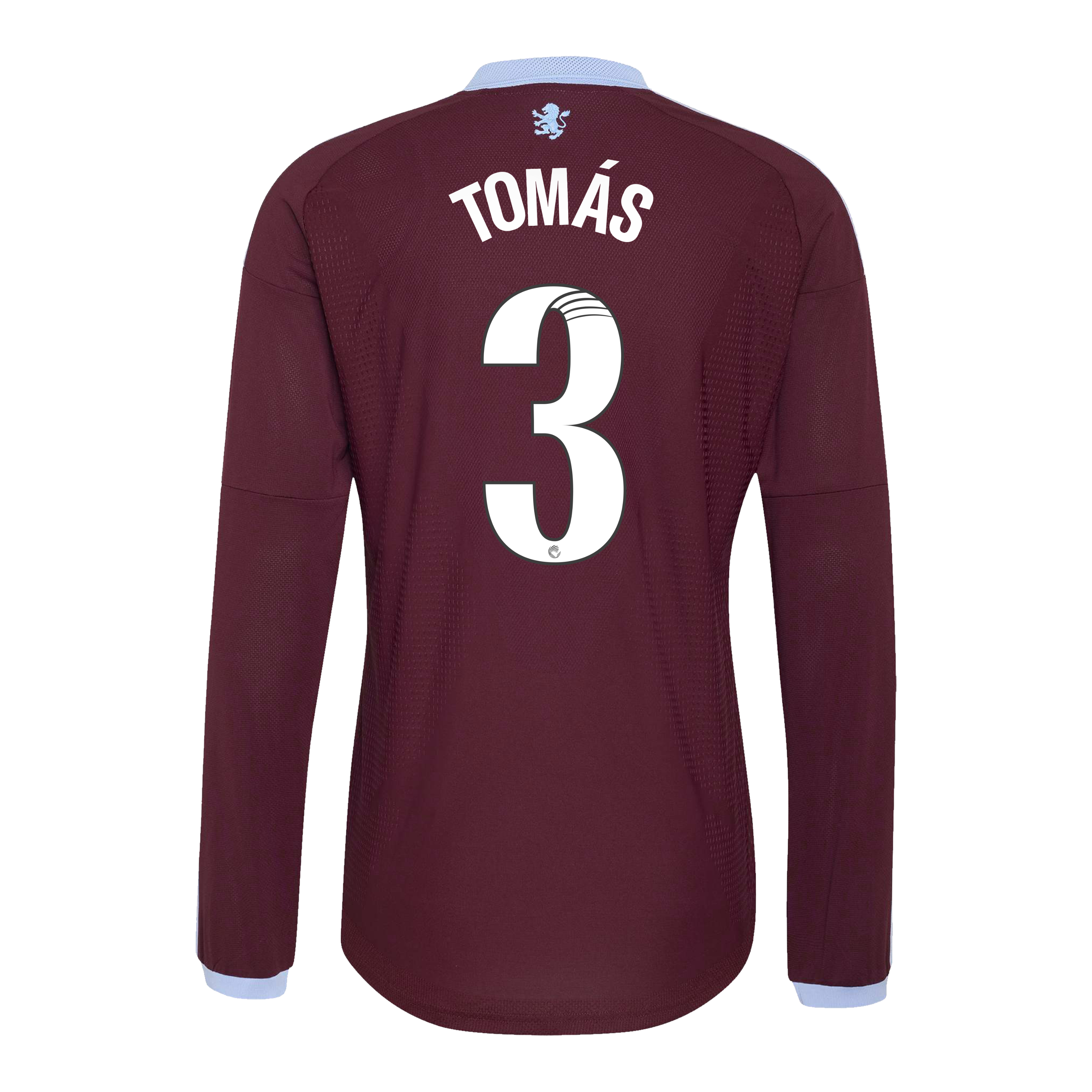 Aston Villa adidas WSL Home Authentic Shirt 2026-27 - Long Sleeve with Tom&aacute;s 3 printing, , rebel_hi-res