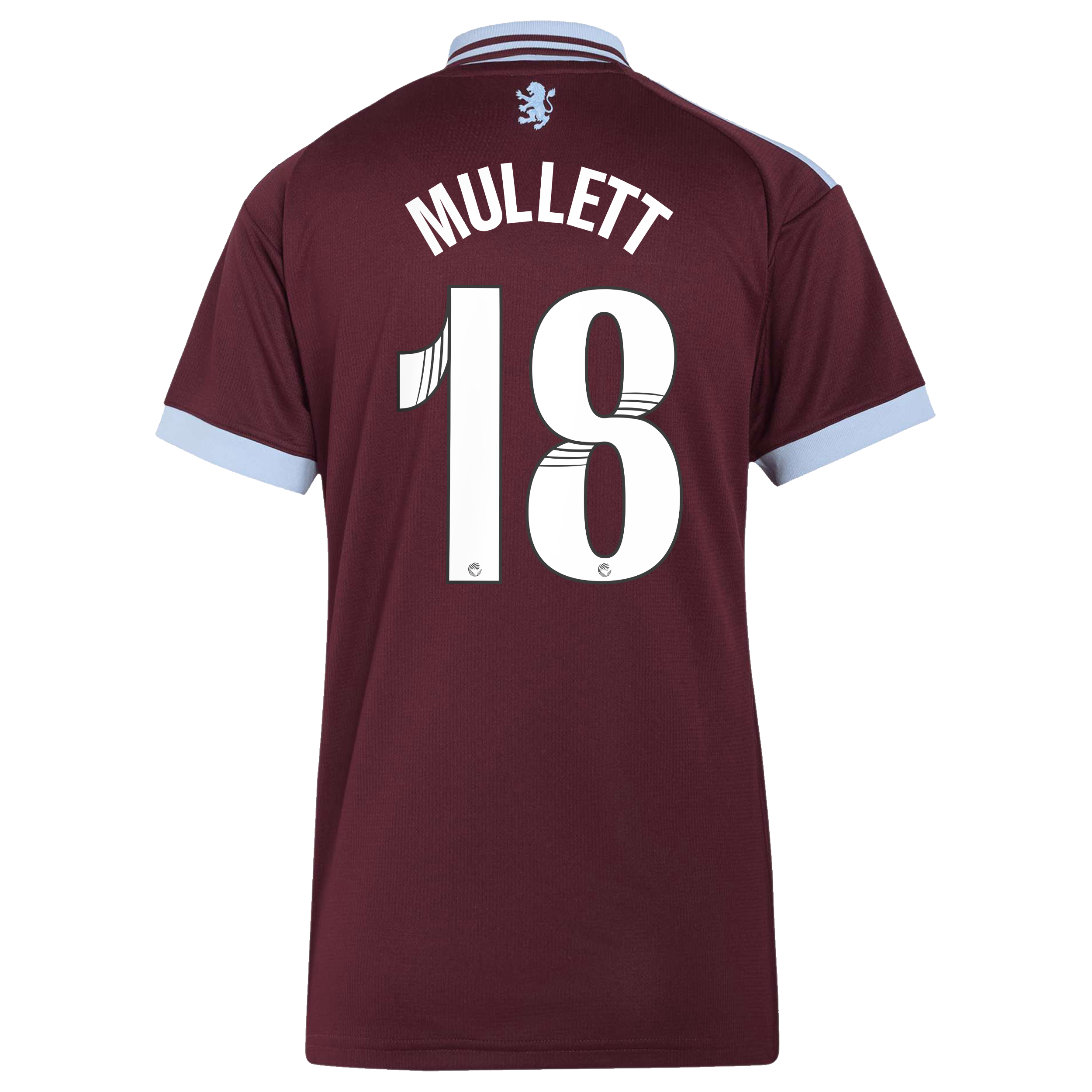 Aston Villa adidas WSL Home Shirt 2026-27 - Womens with Mullett 18 printing, , rebel_hi-res
