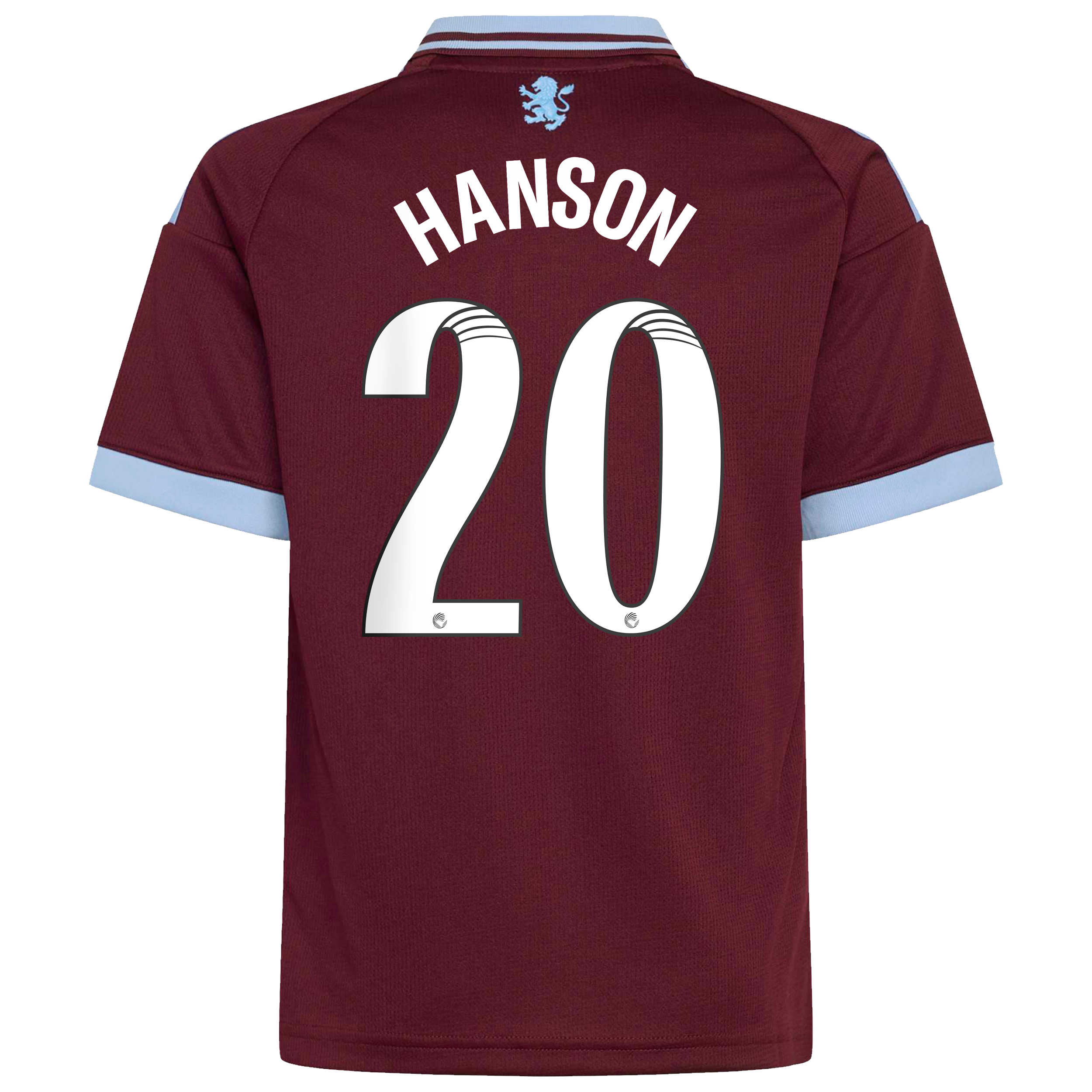 Aston Villa adidas WSL Home Shirt 2026-27 - Kids with Hanson 20 printing, , rebel_hi-res