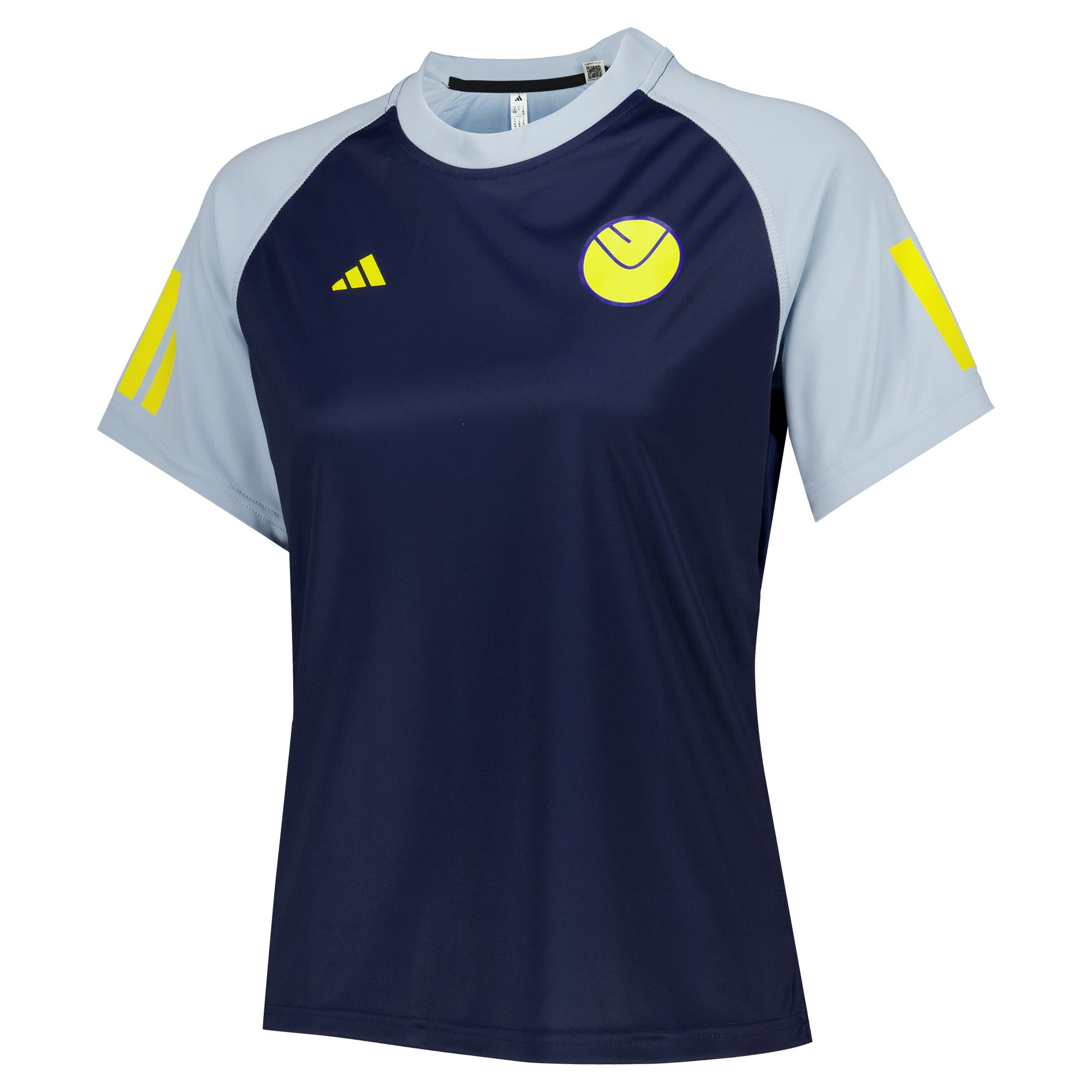 Leeds United adidas Padel T-Shirt - Navy - Womens, , rebel_hi-res