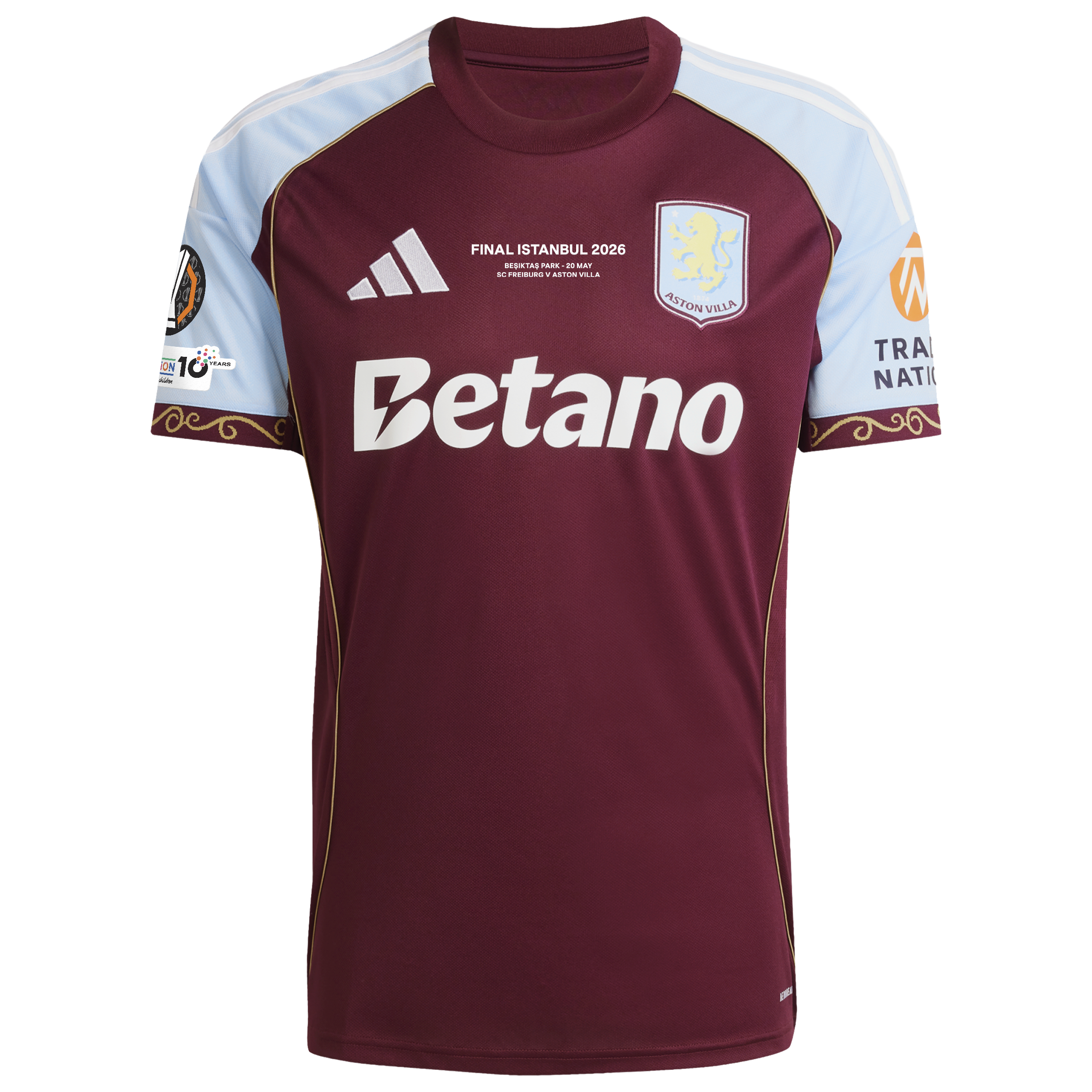 Aston Villa adidas Home Shirt 2025-26 - UEFA Europa League Winners, , rebel_hi-res