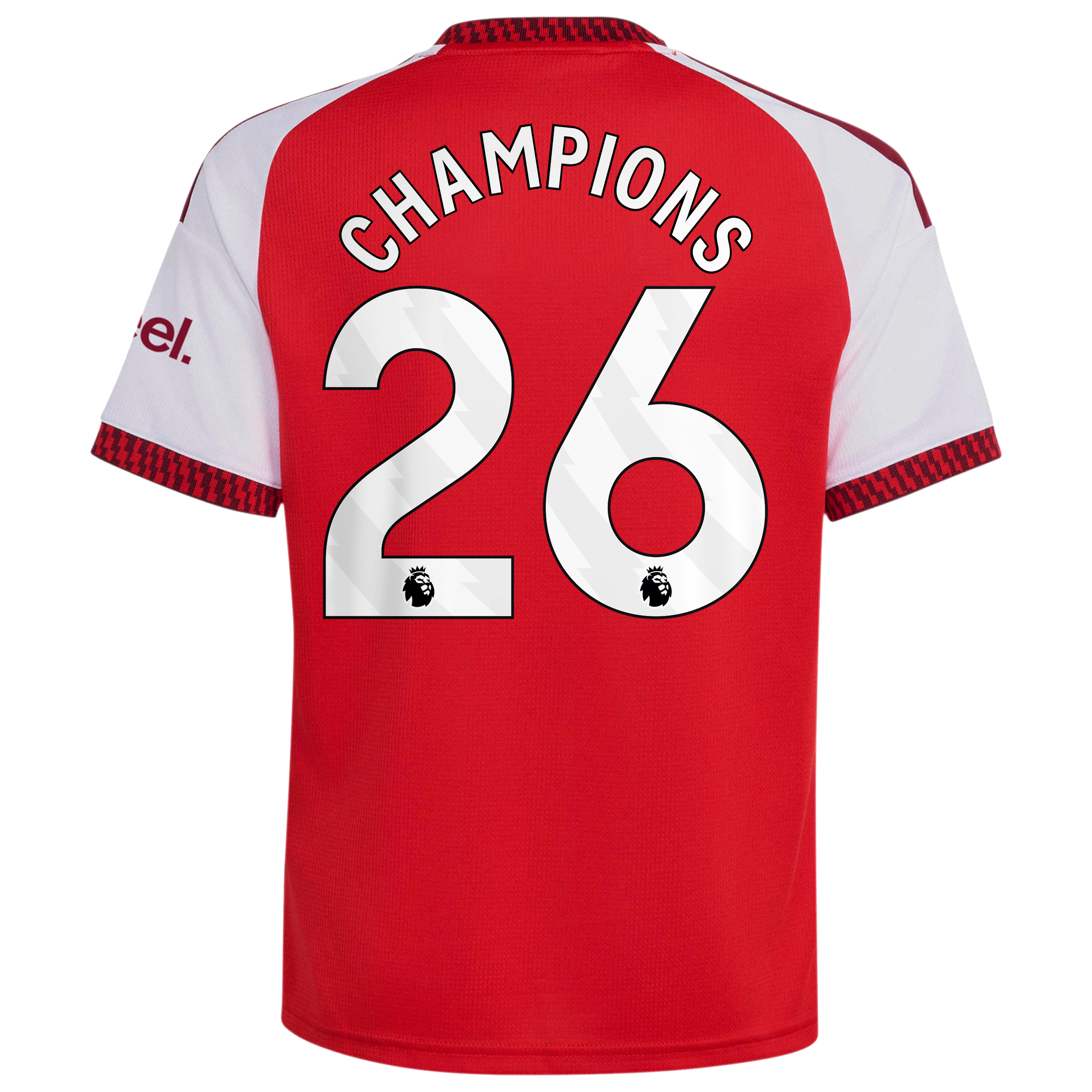 Arsenal adidas Home Shirt 2026-27 - Kids with Champions 26 printing, , rebel_hi-res