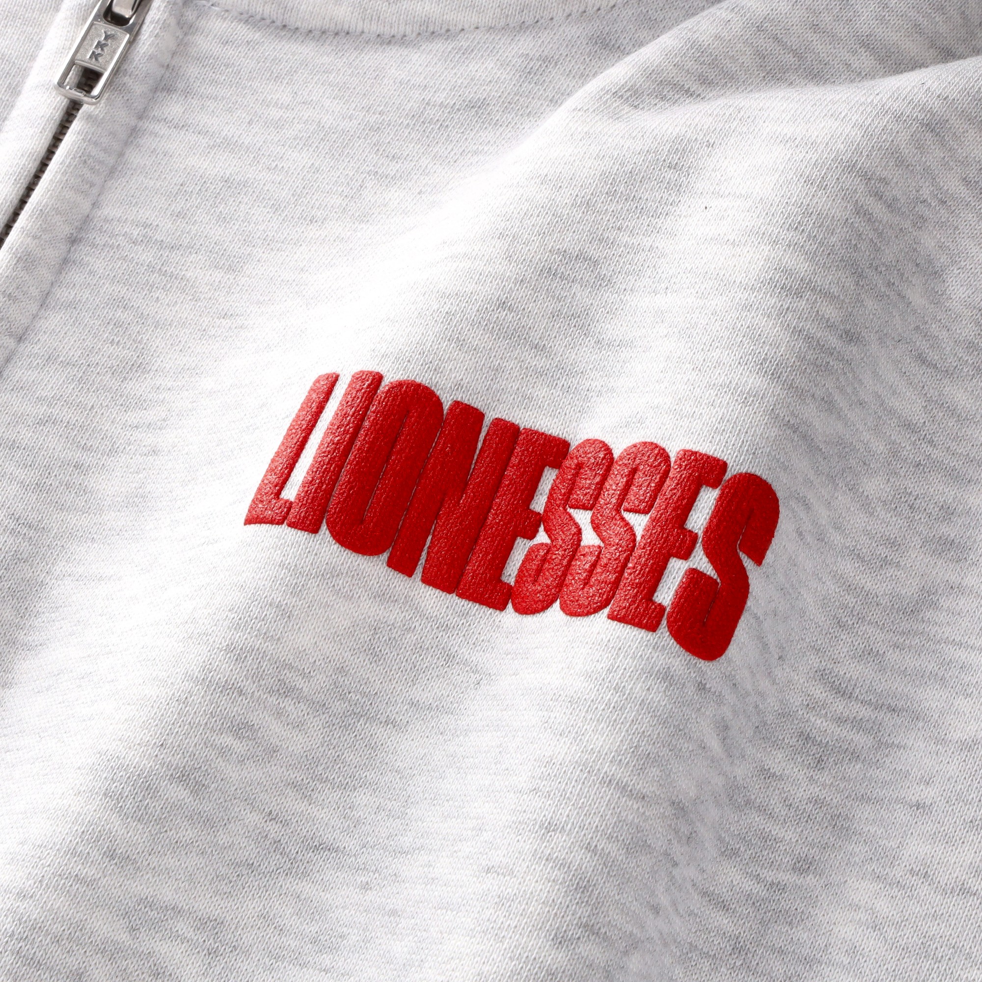 Lionesses Cherry Graphic Elevated Zip Through Hoodie - Cool Heather - Womens, , rebel_hi-res