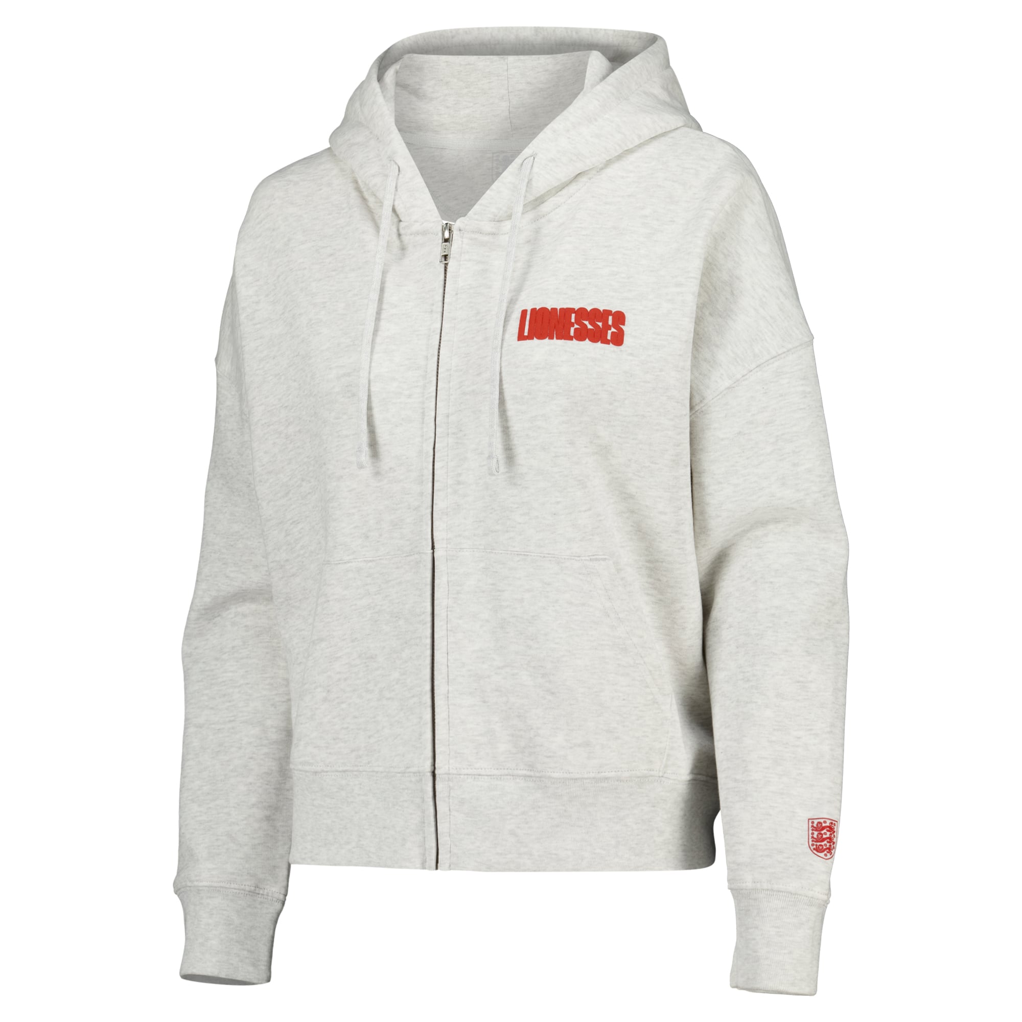 Lionesses Cherry Graphic Elevated Zip Through Hoodie - Cool Heather - Womens, , rebel_hi-res