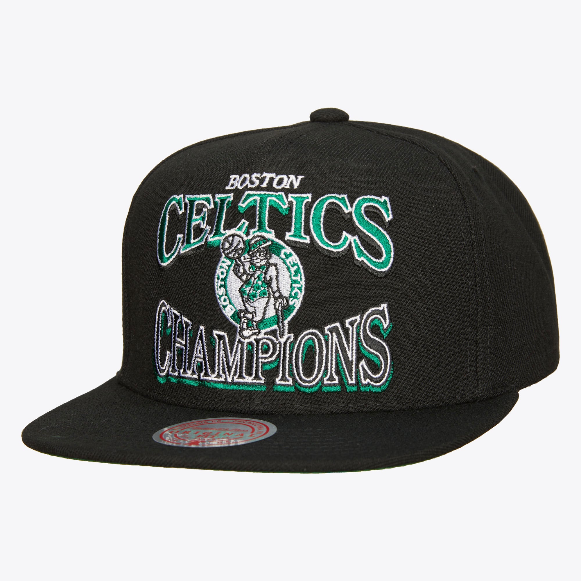 Boston Celtics Mitchell & Ness Champions Era Hardwood Classics Snapback - Black, , rebel_hi-res