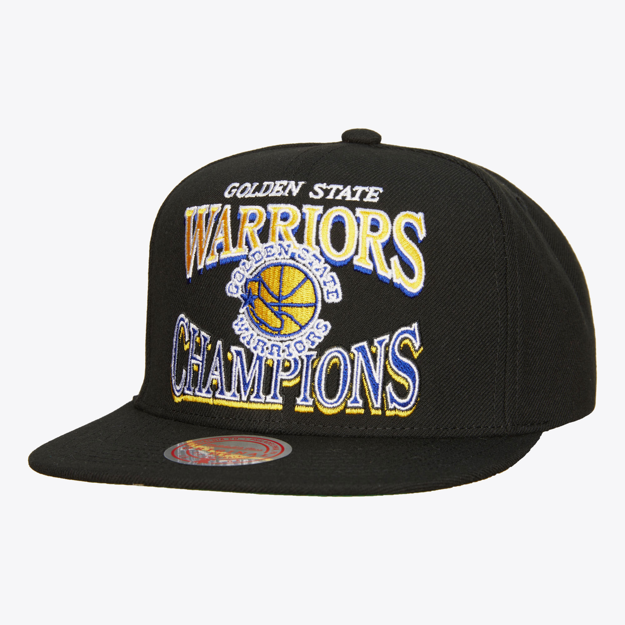 Golden State Warriors Mitchell & Ness Champions Era Hardwood Classics Snapback - Black, , rebel_hi-res