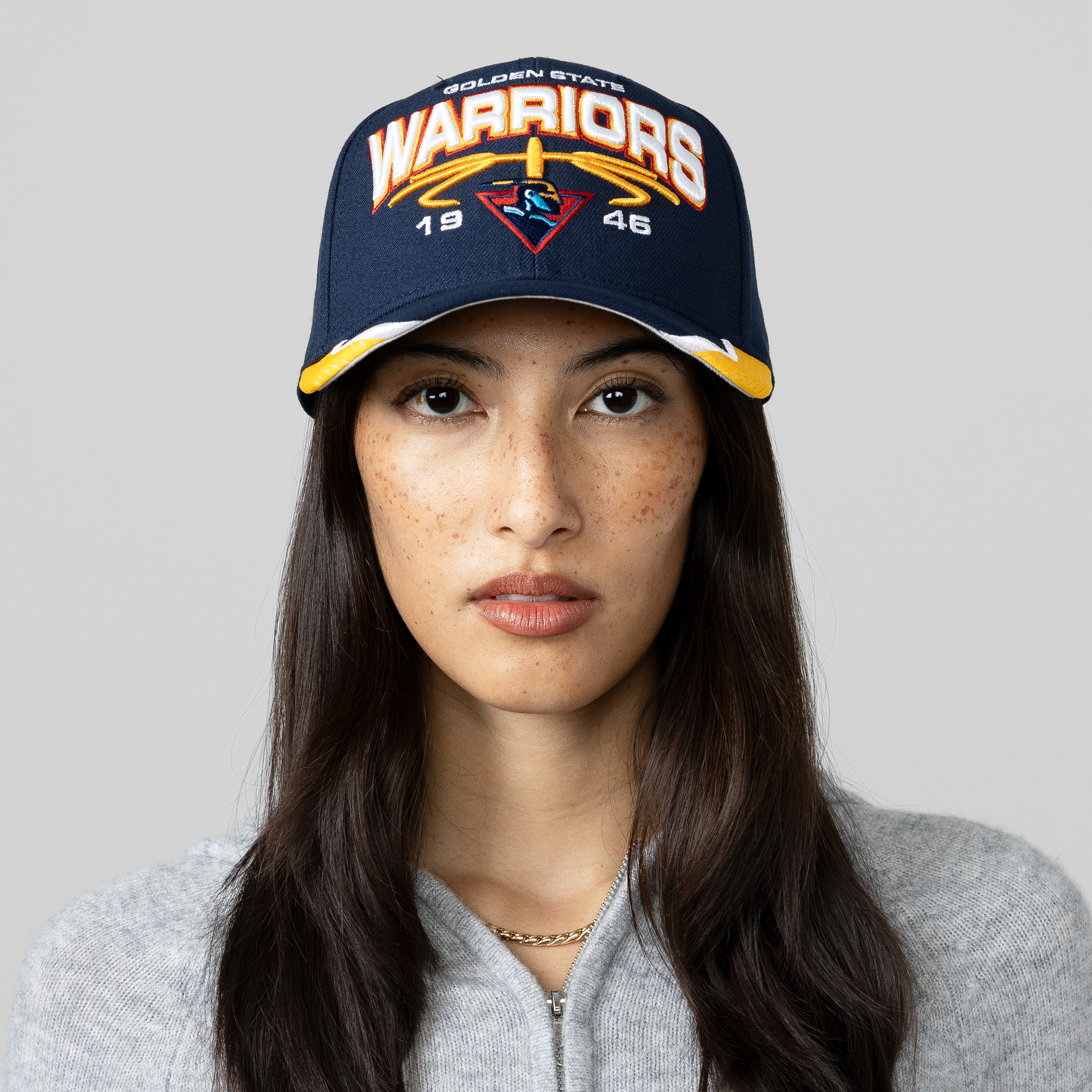 Golden State Warriors Mitchell & Ness Game Day Pro Hardwood Classics Snapback - Navy, , rebel_hi-res