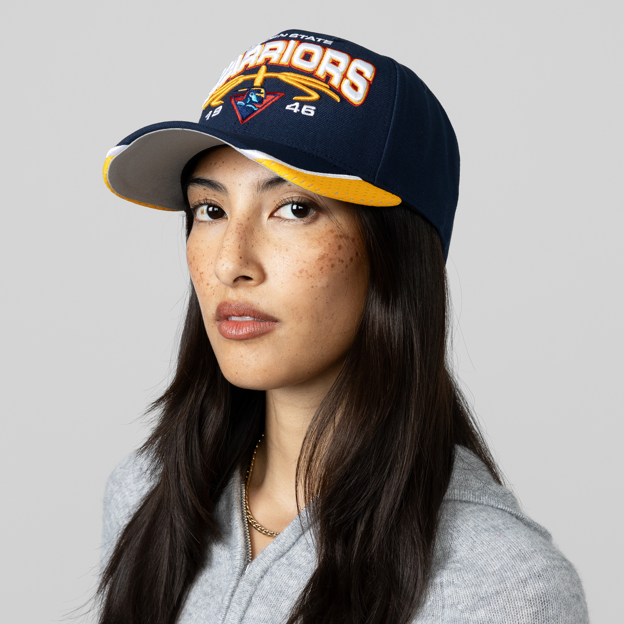 Golden State Warriors Mitchell & Ness Game Day Pro Hardwood Classics Snapback - Navy, , rebel_hi-res