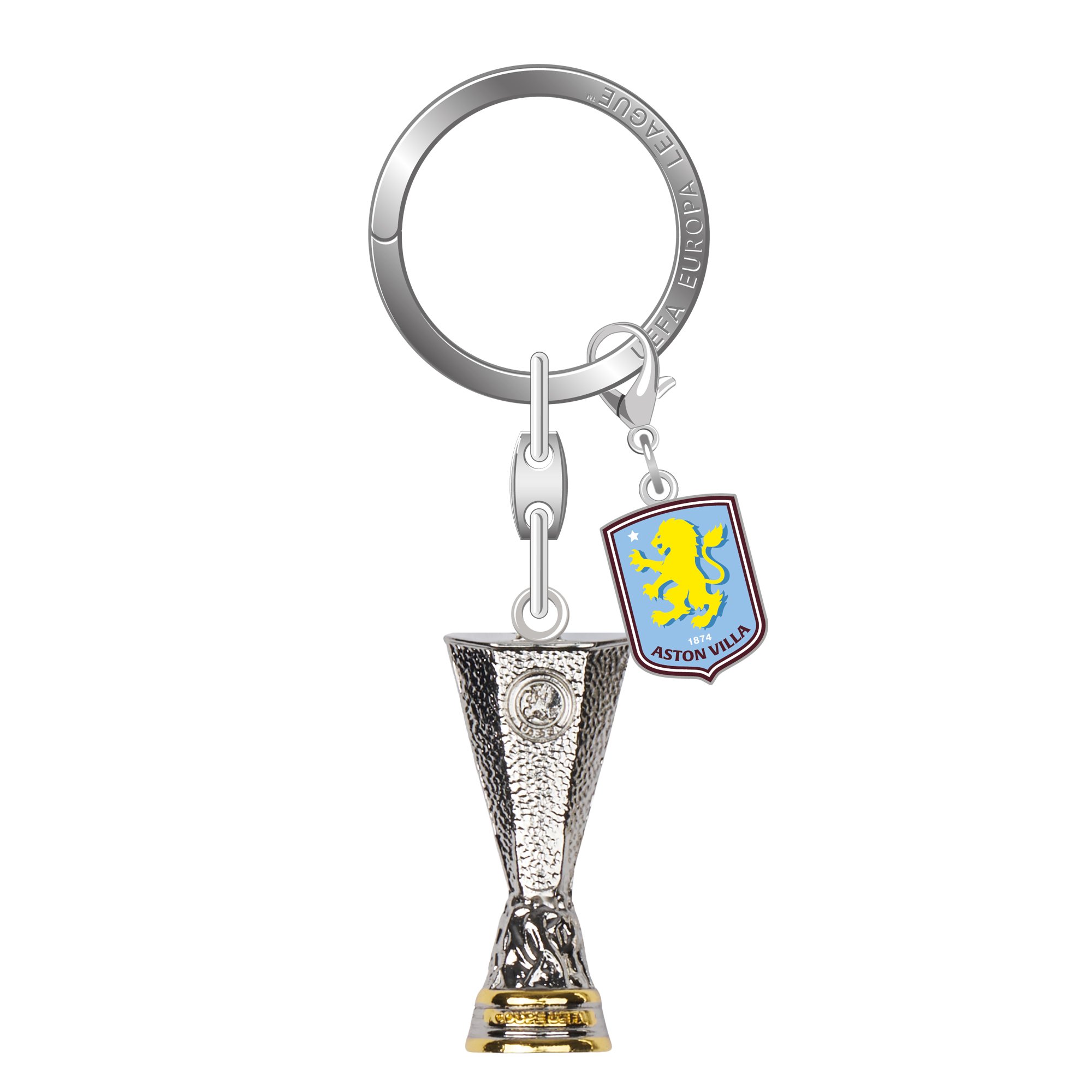 Aston Villa UEFA Europa League Istanbul Final 2026 Winners Keyring, , rebel_hi-res