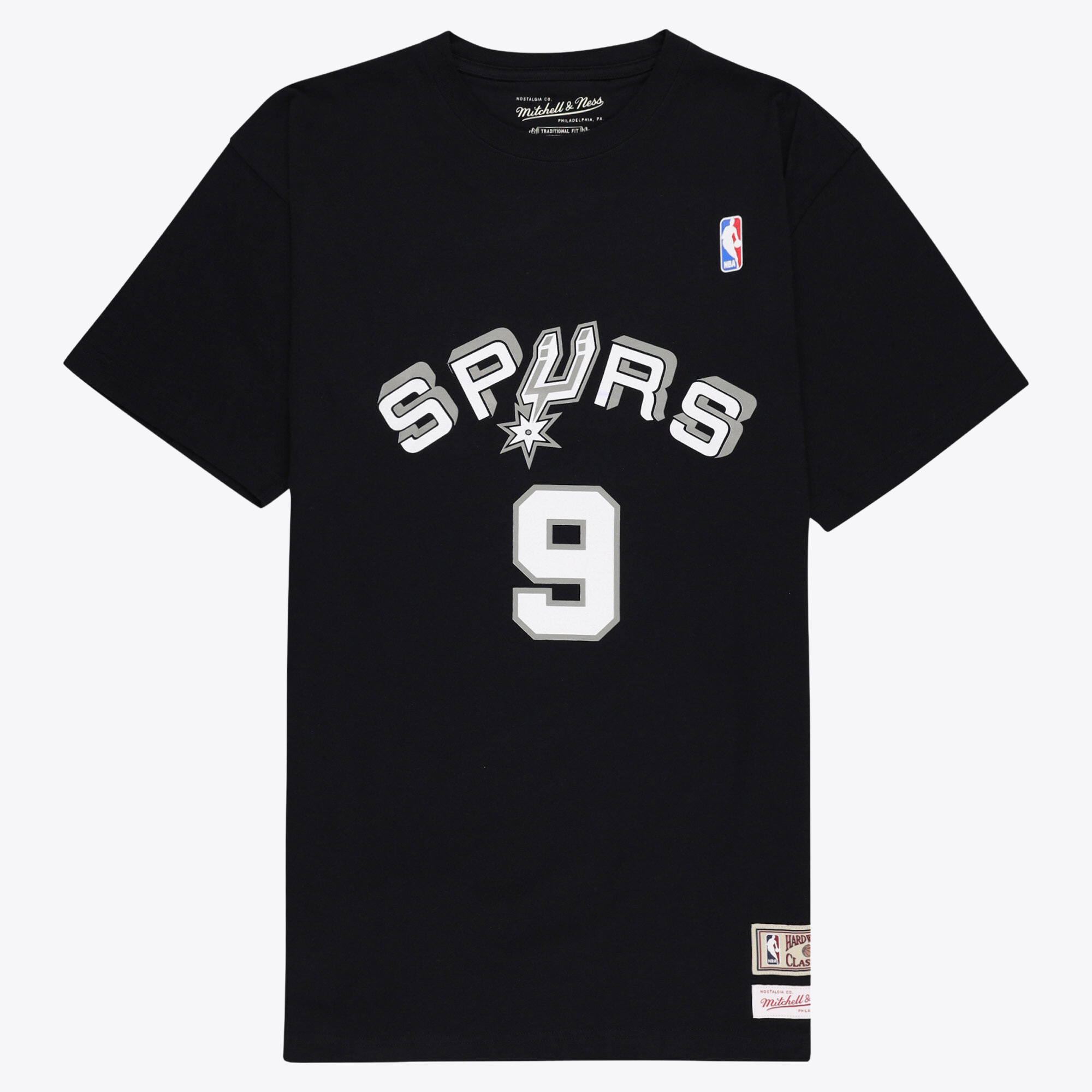 San Antonio Spurs Mitchell & Ness Name & Number T-Shirt - Mens, , rebel_hi-res