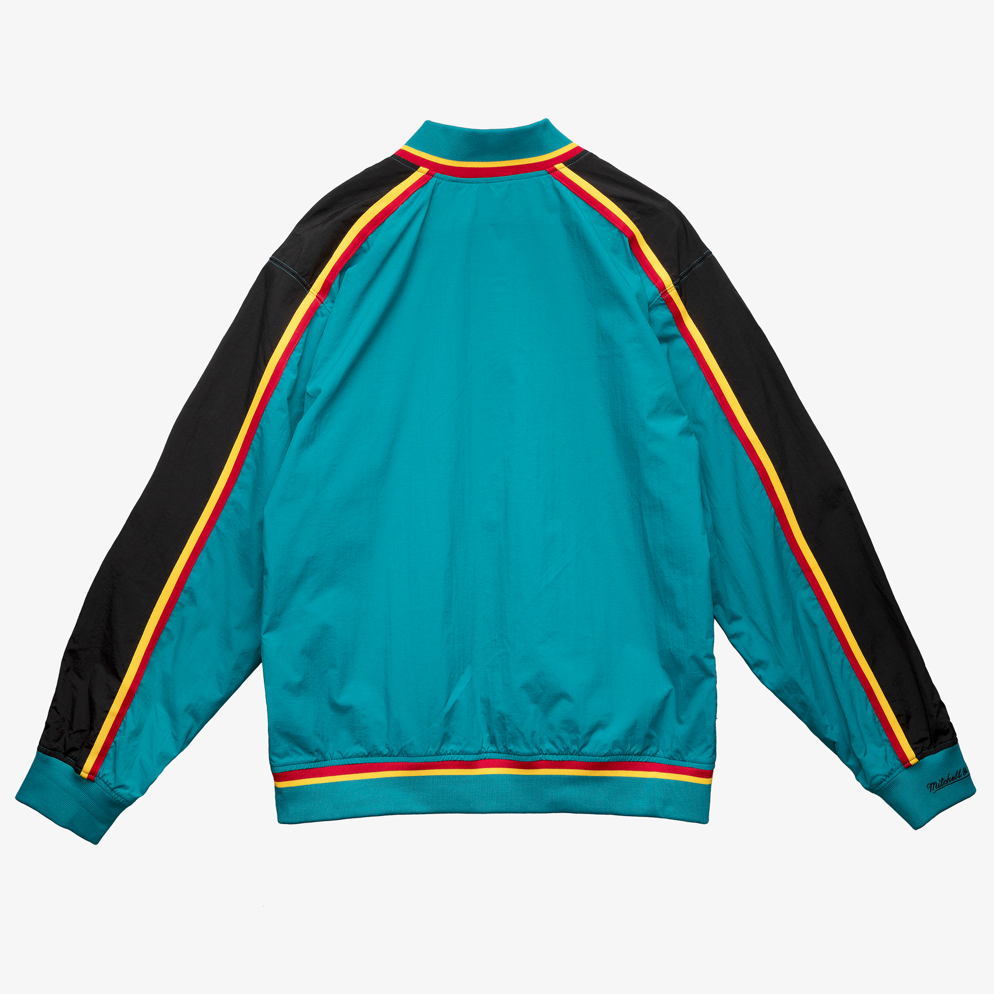 Detroit Pistons Mitchell & Ness 97-98 Authentic Warm Up Jacket - Teal - Mens, , rebel_hi-res