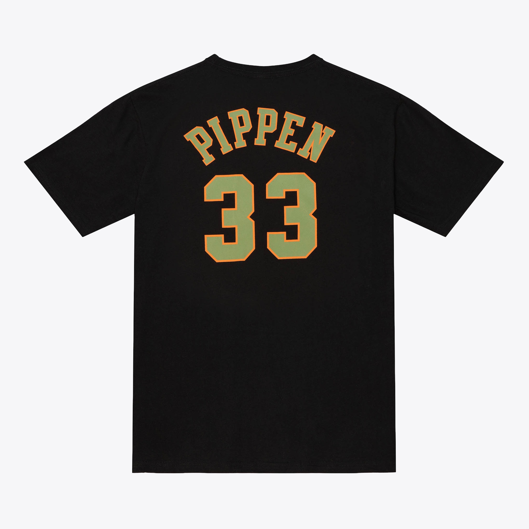 Chicago Bulls Mitchell & Ness Scottie Pippen Script Name & Number - Black - Mens, , rebel_hi-res