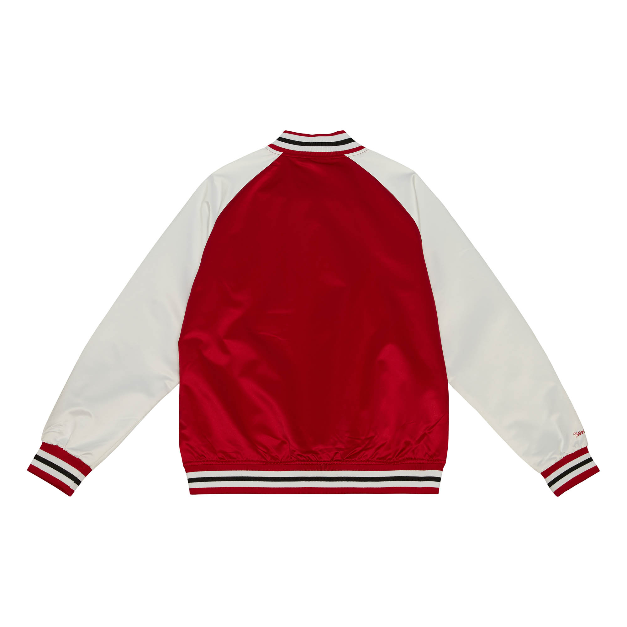 Chicago Bulls Mitchell & Ness Primetime Lightweight Satin Jacket - Scarlet - Mens, , rebel_hi-res