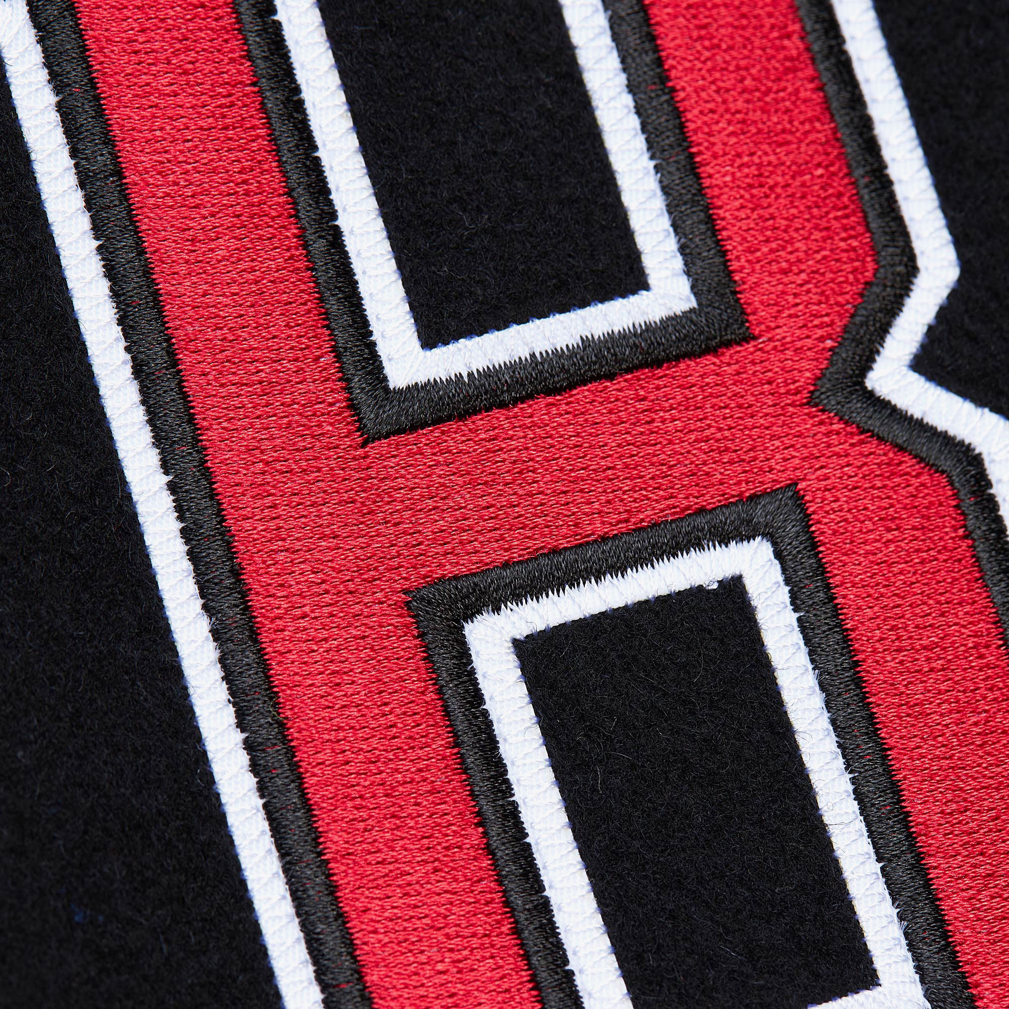 Chicago Bulls Mitchell & Ness Unisex Varsity Jacket - Black - Mens, , rebel_hi-res