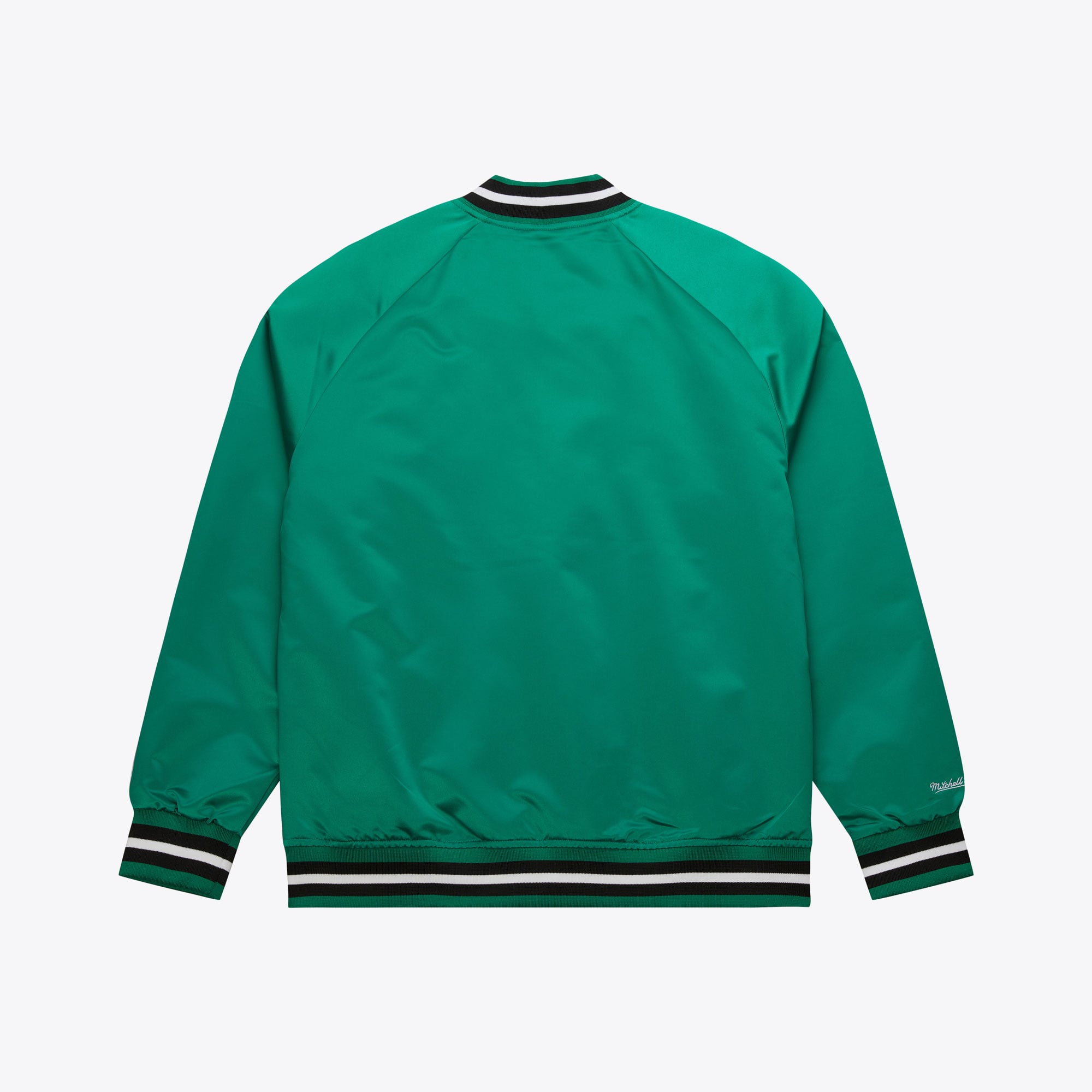 Boston Celtics Mitchell & Ness Lightweight Satin Jacket - Kelly Green - Mens, , rebel_hi-res