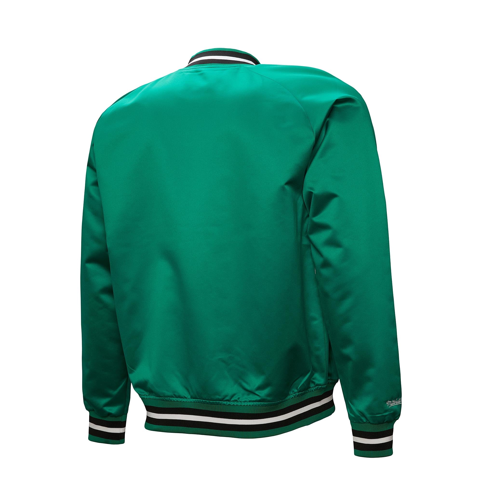 Boston Celtics Mitchell & Ness Lightweight Satin Jacket - Kelly Green - Mens, , rebel_hi-res