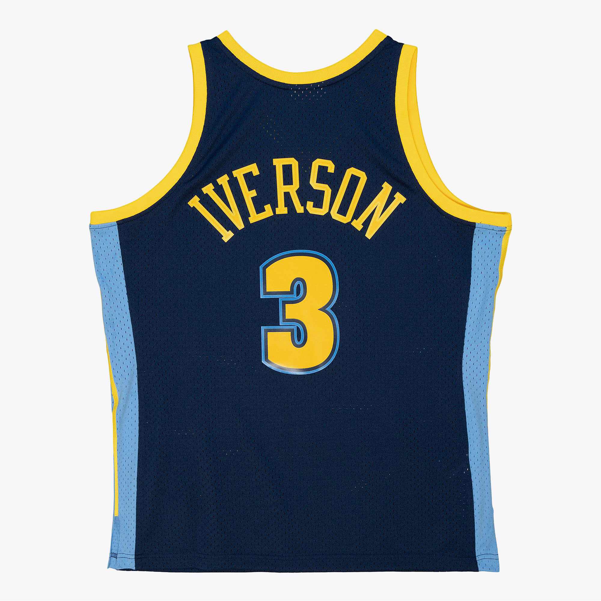 Denver Nuggets Mitchell & Ness Allen Iverson 2006 Alternate Authentic Jersey - Ash Blue, , rebel_hi-res