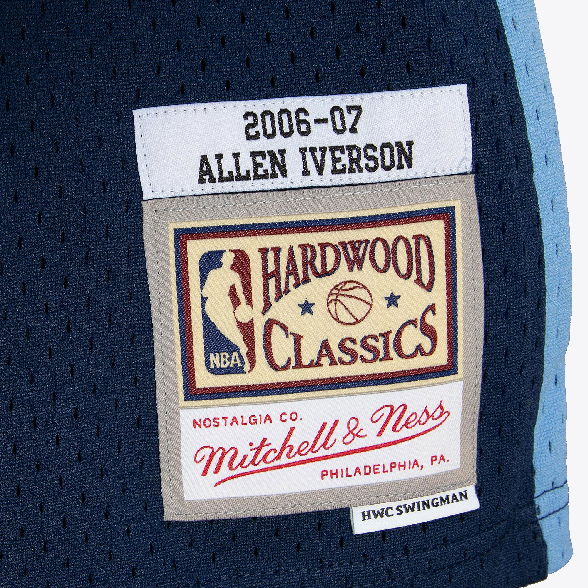 Denver Nuggets Mitchell & Ness Allen Iverson 2006 Alternate Authentic Jersey - Ash Blue, , rebel_hi-res