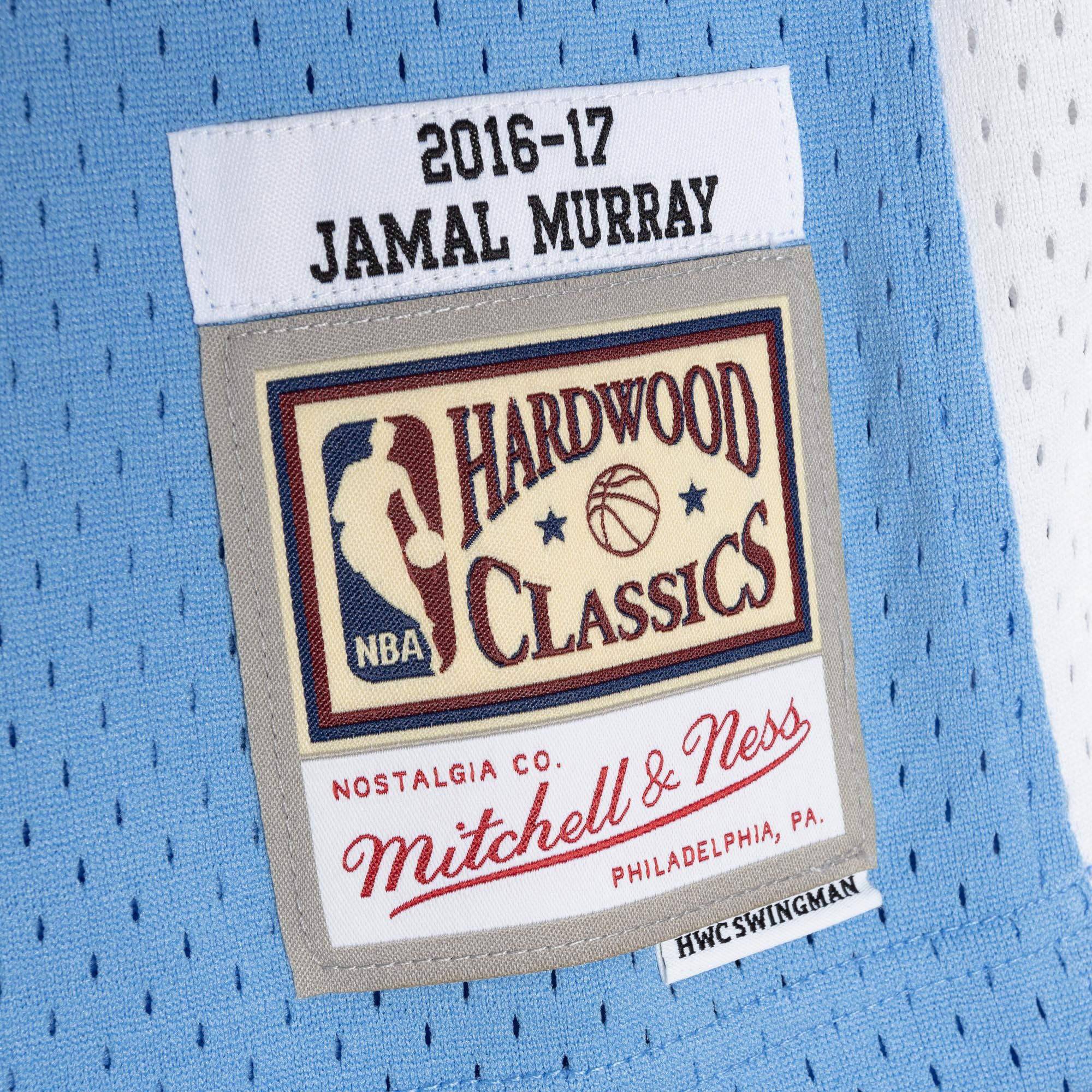 Denver Nuggets Mitchell & Ness Jamal Murray 2016 Road Jersey - Columbia Blue, , rebel_hi-res