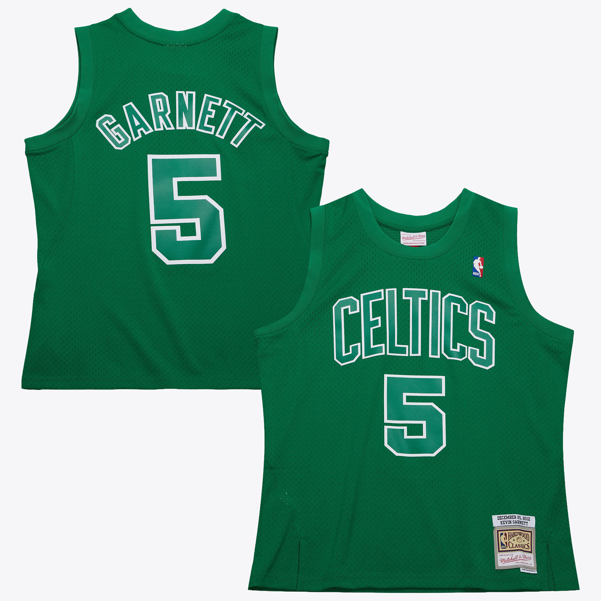 Boston Celtics Mitchell & Ness Kevin Garnett 2012 Day Authentic Jersey - Kelly Green, , rebel_hi-res