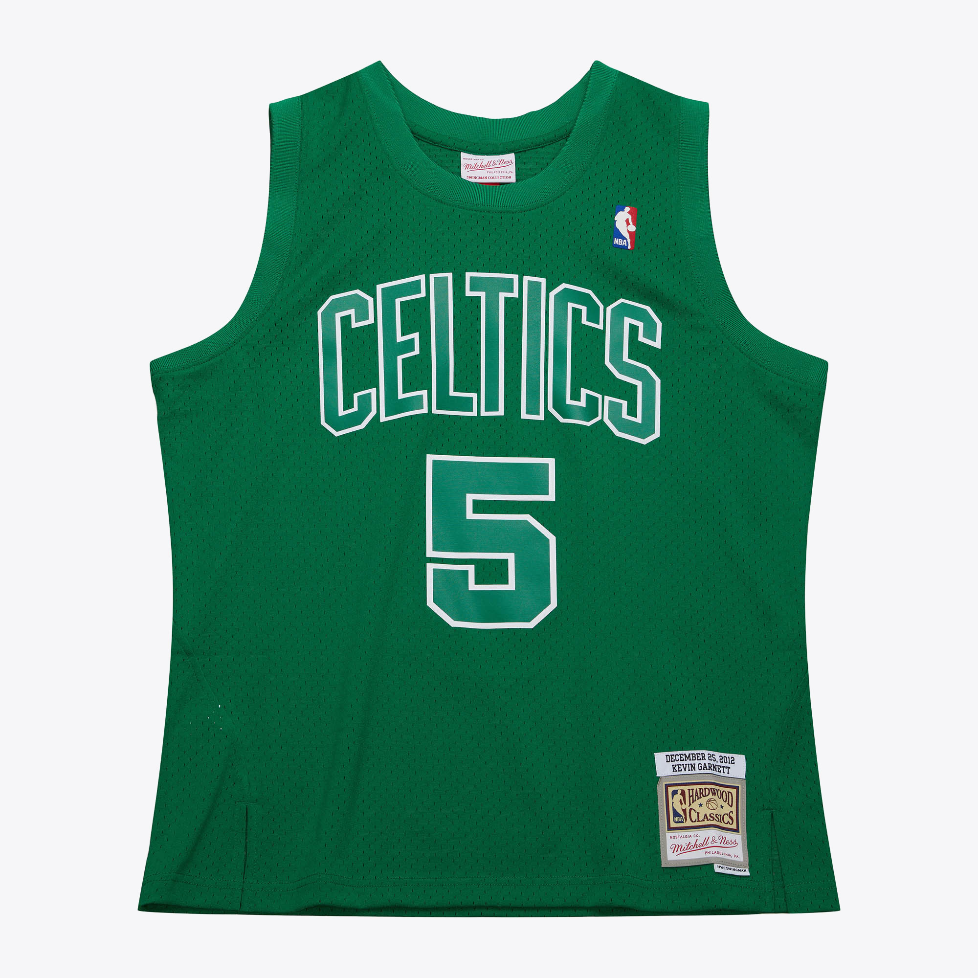 Boston Celtics Mitchell & Ness Kevin Garnett 2012 Day Authentic Jersey - Kelly Green, , rebel_hi-res