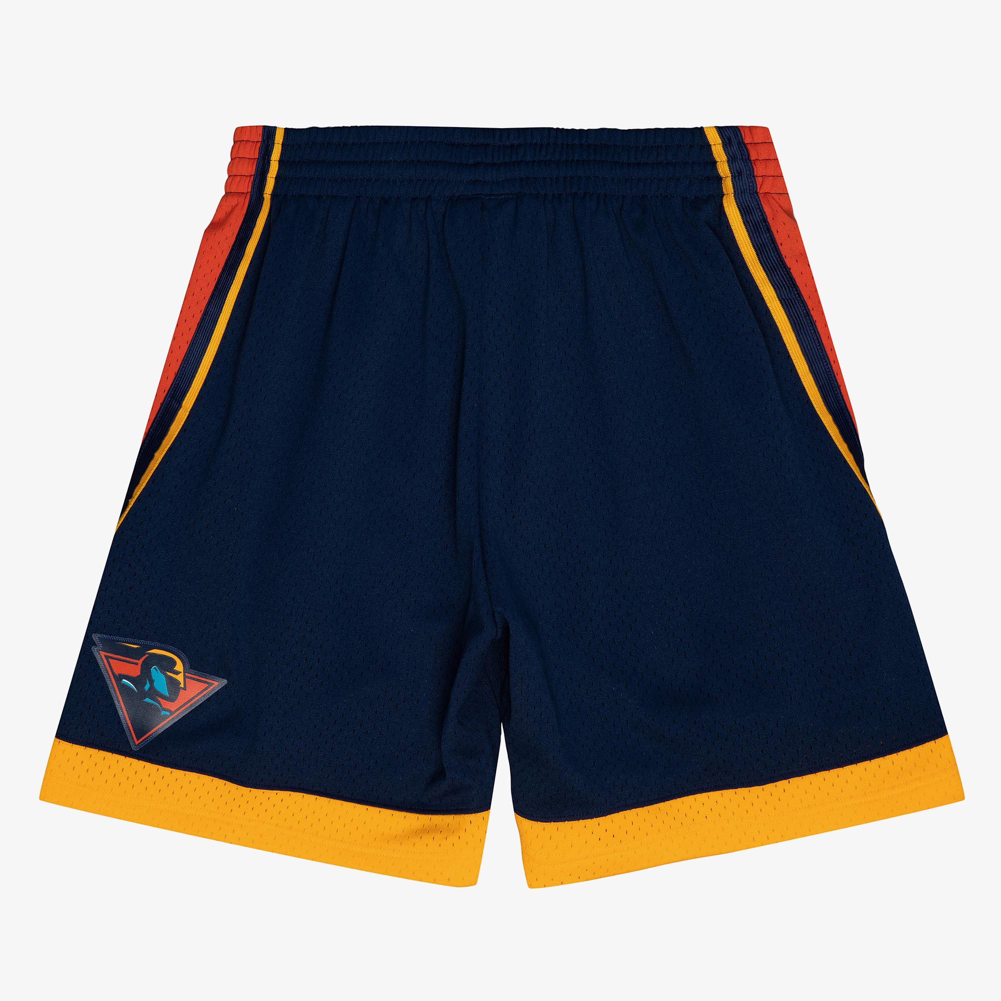 Golden State Warriors Mitchell & Ness 2002 Dark Shorts - Ash Blue - Mens, , rebel_hi-res