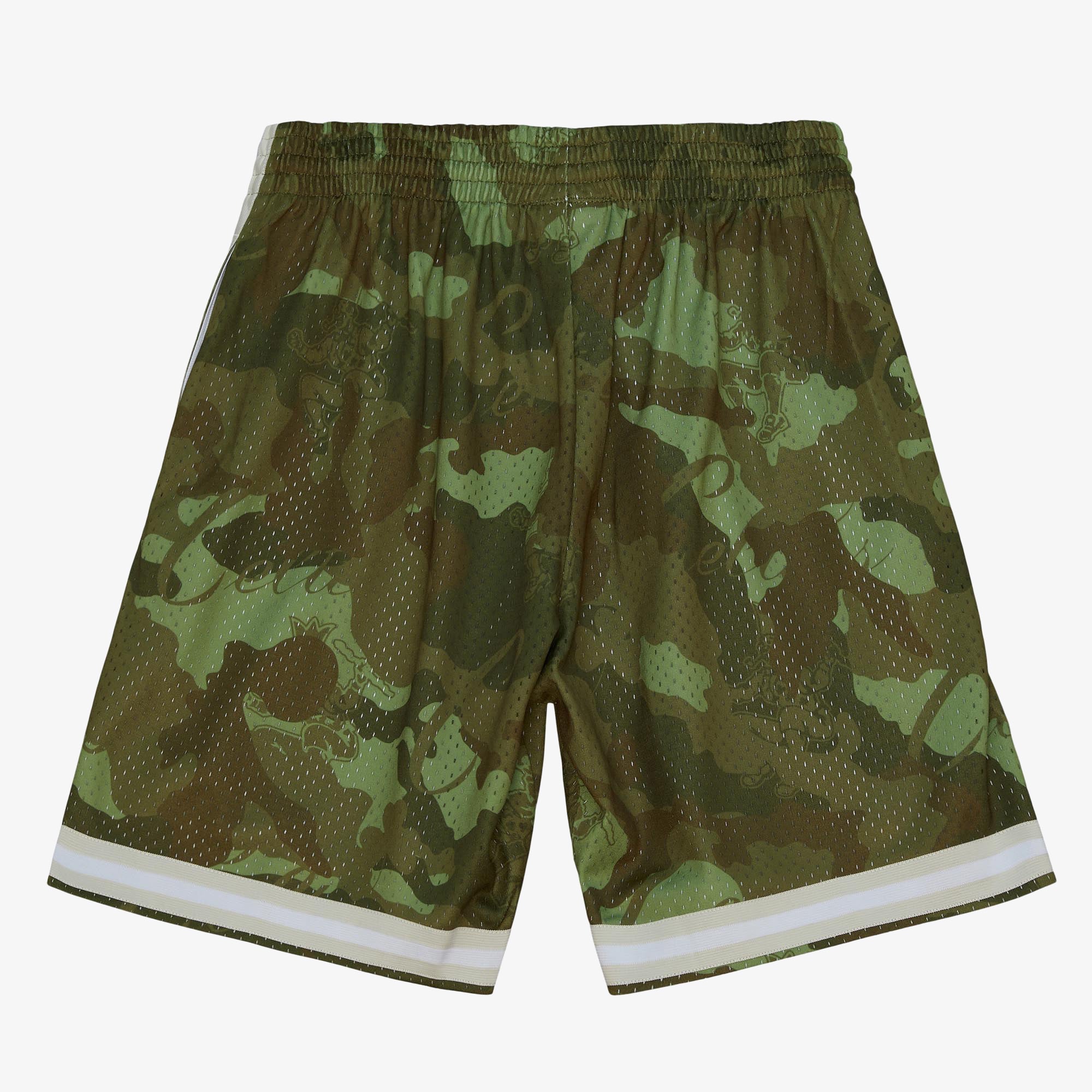 Boston Celtics Mitchell & Ness 1985 Ghost Camo Swingman Shorts - Green - Mens, , rebel_hi-res