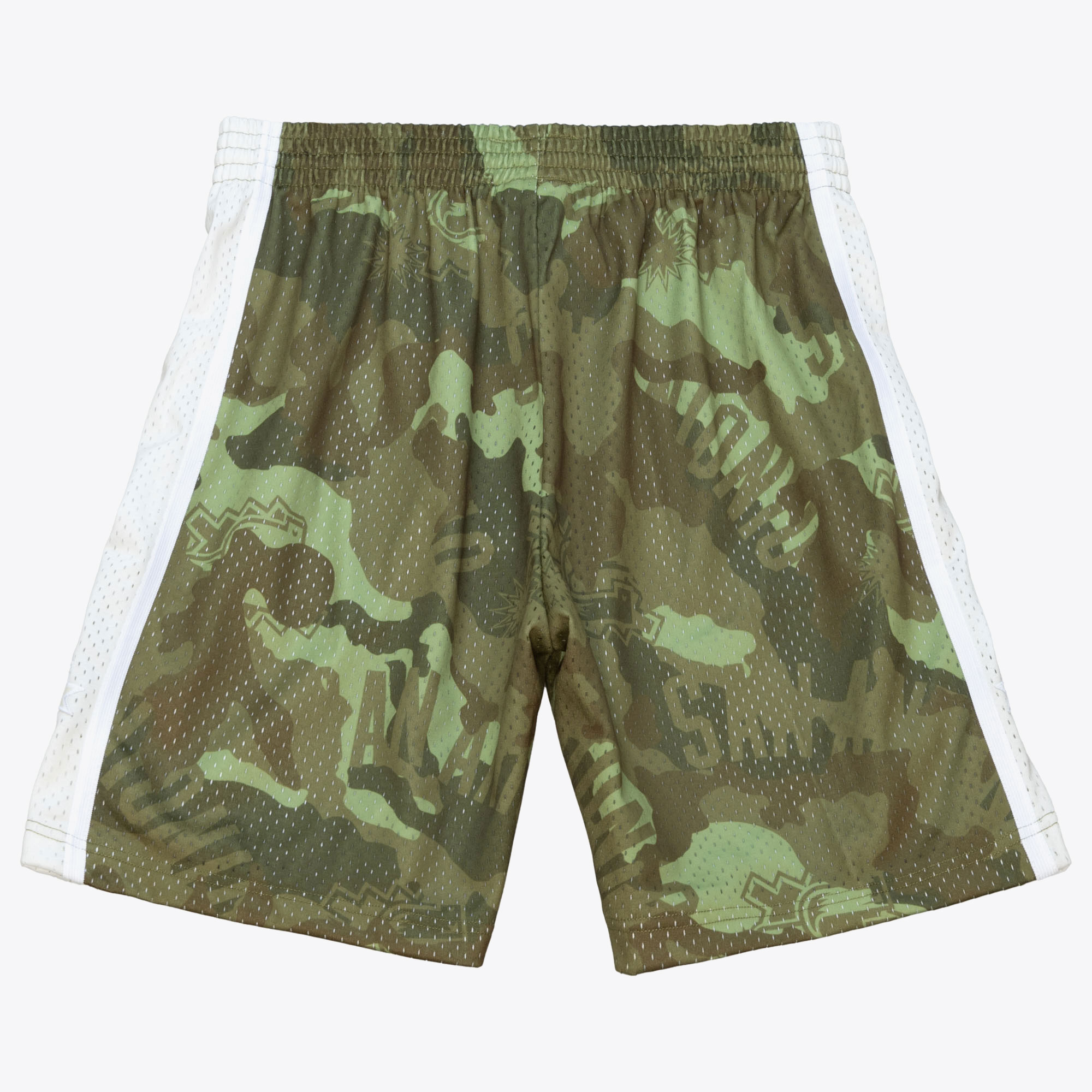 San Antonio Spurs Mitchell & Ness 1998 Ghost Camo Swingman Shorts - Green - Mens, , rebel_hi-res