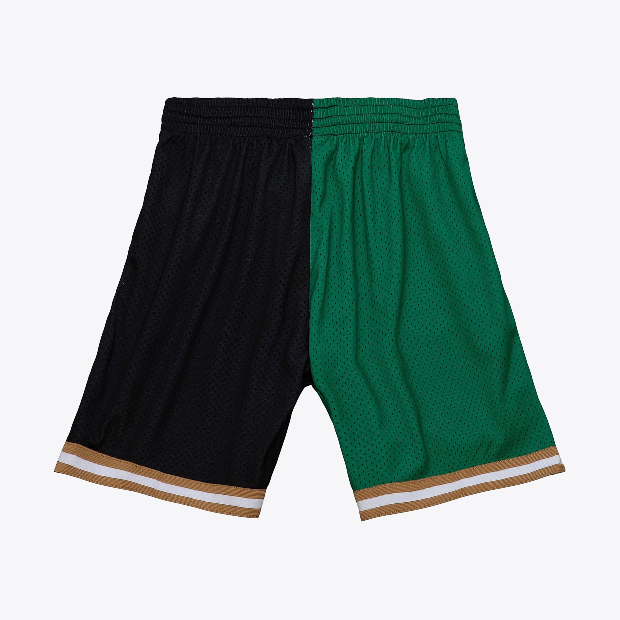 Boston Celtics Mitchell & Ness 2007 Split Swingman Shorts - Green/Black - Mens, , rebel_hi-res