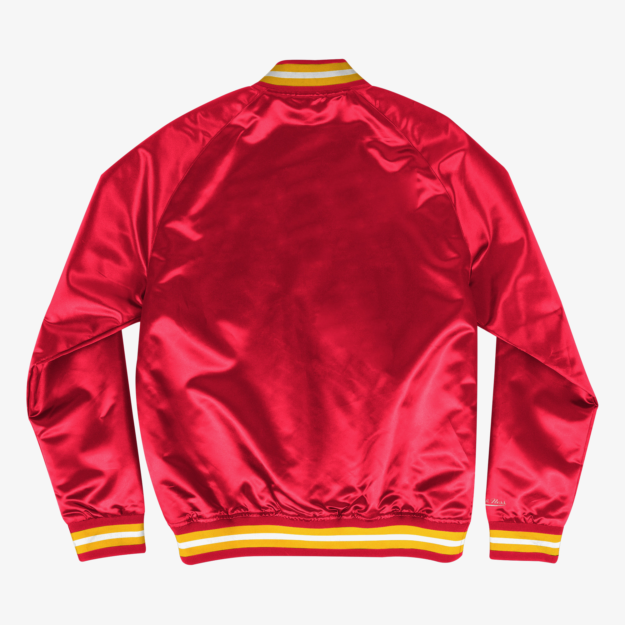 Houston Rockets Mitchell & Ness Lightweight Satin Jacket - Scarlet - Mens, , rebel_hi-res