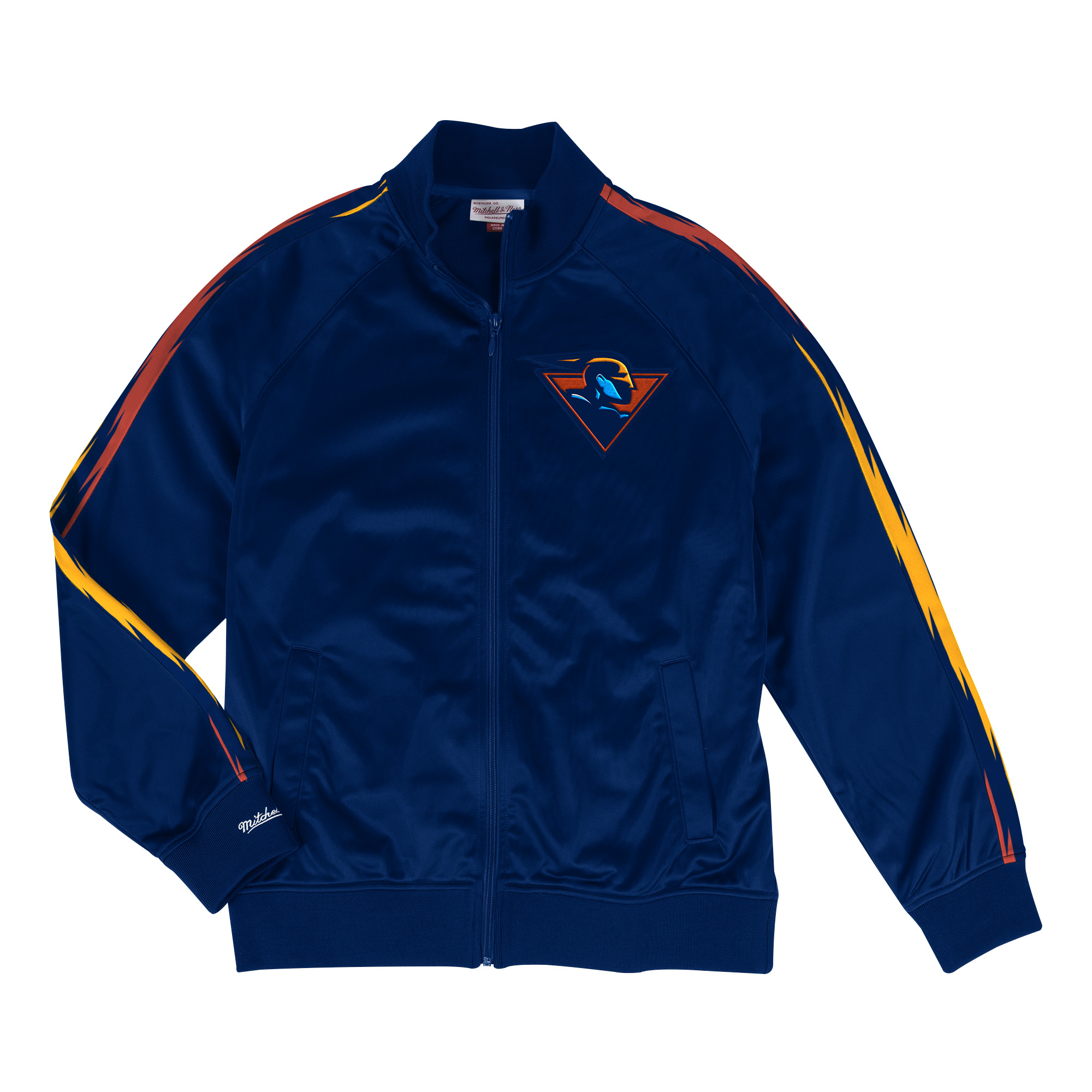Golden State Warriors Mitchell & Ness Track Jacket - Navy - Mens, , rebel_hi-res