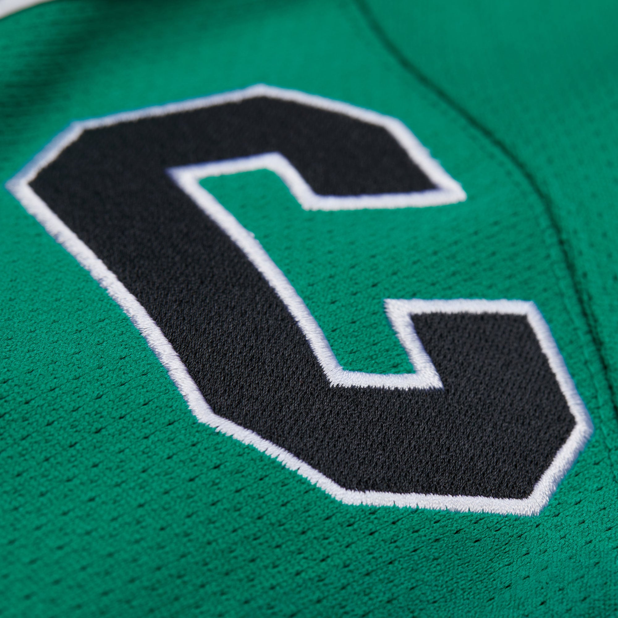 Boston Celtics Mitchell & Ness Mesh Nylon Jacket - Black - Mens, , rebel_hi-res