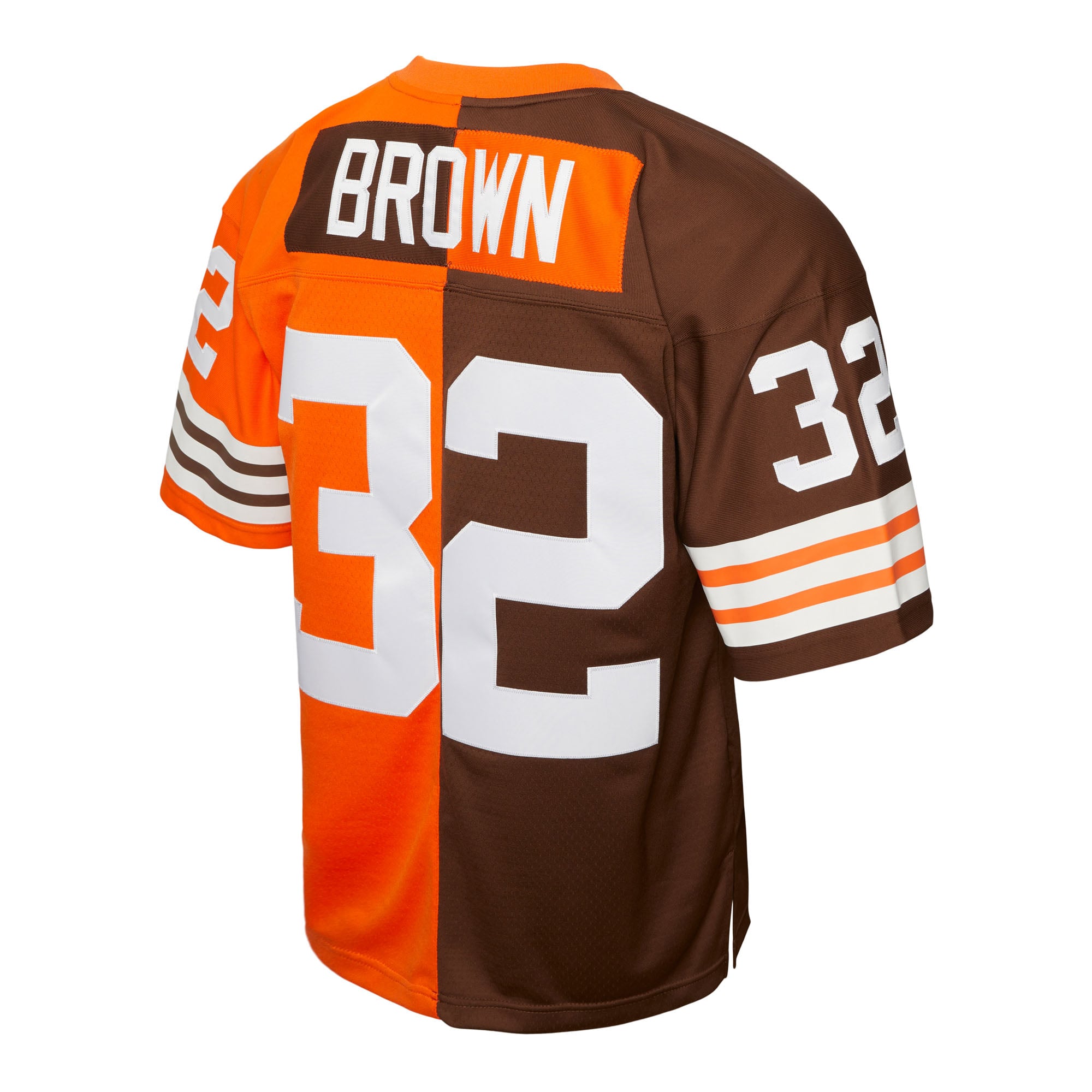 Cleveland Browns Mitchell & Ness Jim Brown 1963 Split Legacy Authentic Jersey, , rebel_hi-res