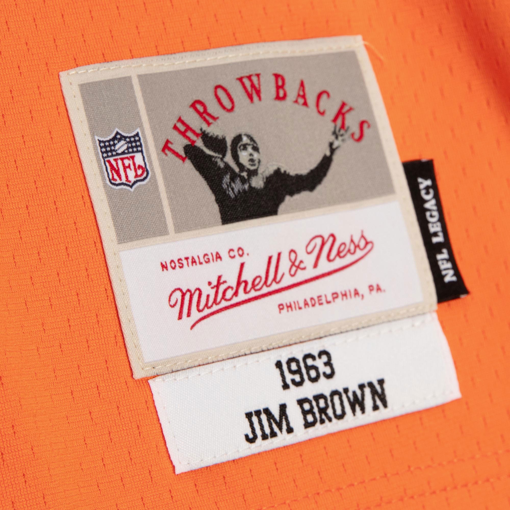 Cleveland Browns Mitchell & Ness Jim Brown 1963 Split Legacy Authentic Jersey, , rebel_hi-res
