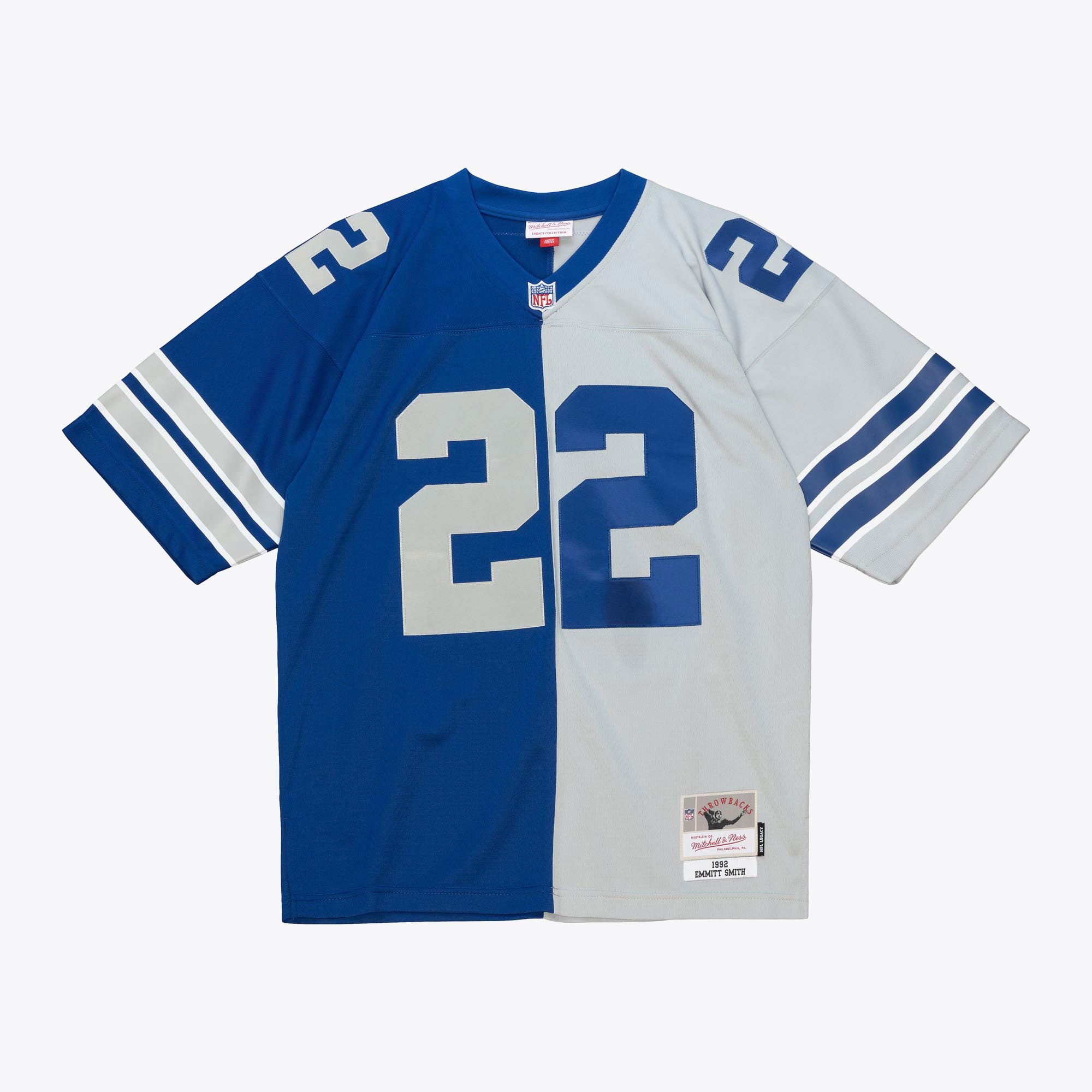 Dallas Cowboys Mitchell & Ness Emmitt Smith 1992 Split Legacy Authentic Jersey, , rebel_hi-res