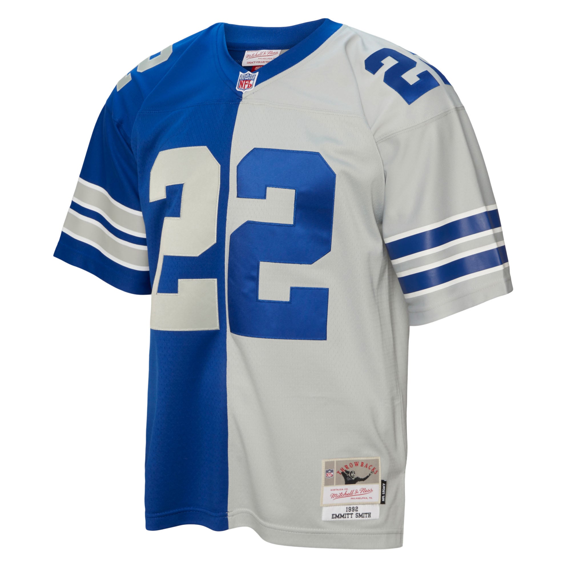 Dallas Cowboys Mitchell & Ness Emmitt Smith 1992 Split Legacy Authentic Jersey, , rebel_hi-res