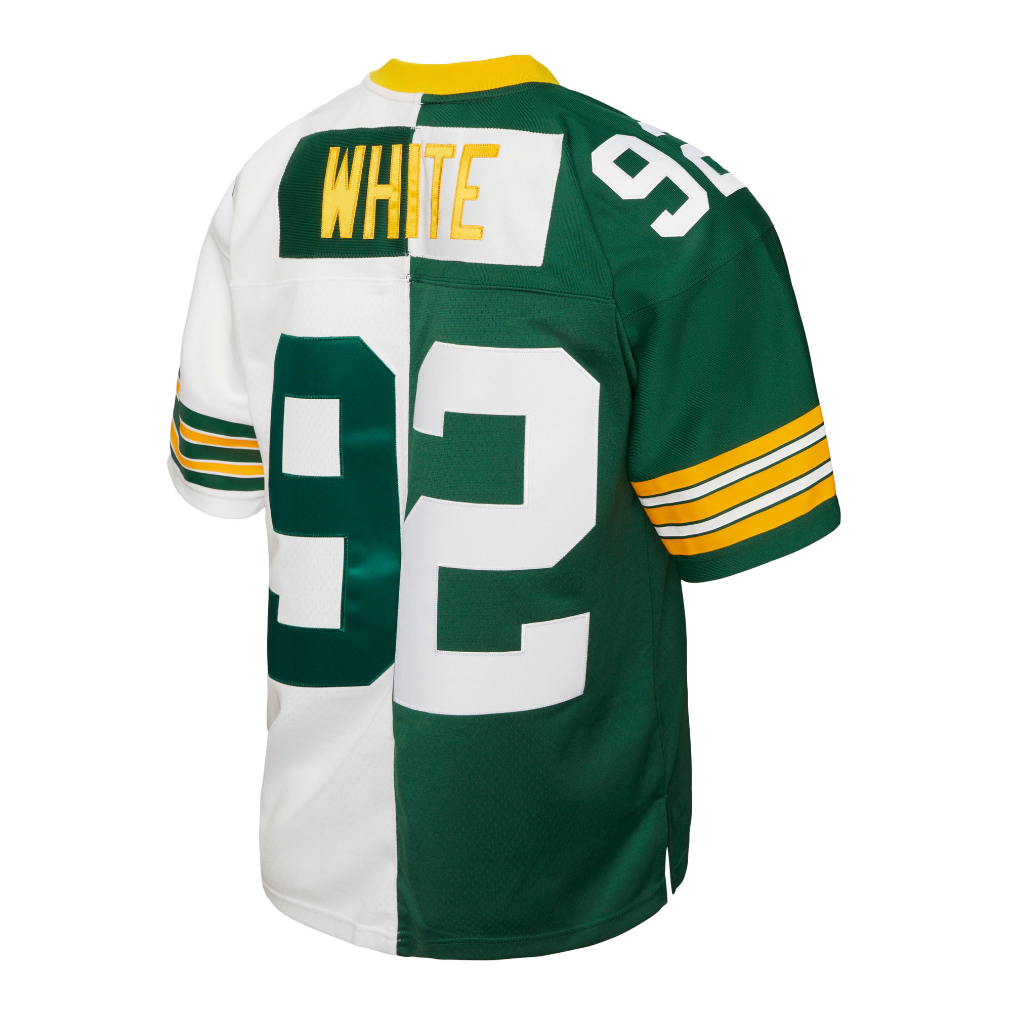 Green Bay Packers Mitchell & Ness Reggie White 1996 Split Legacy Authentic Jersey - Green/White, , rebel_hi-res