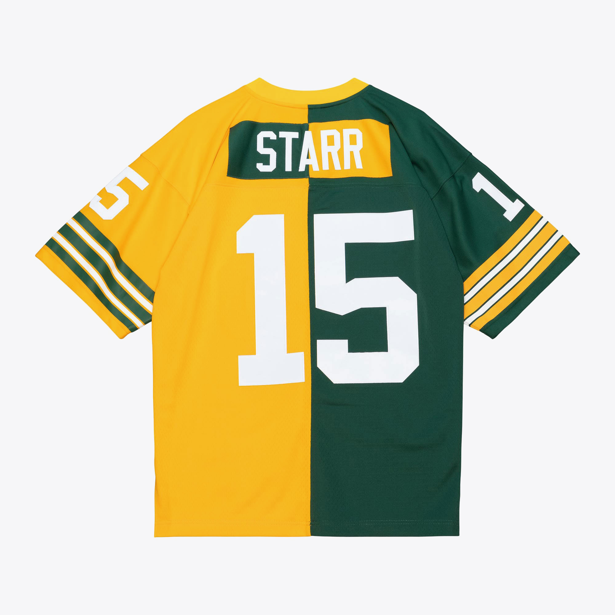 Green Bay Packers Mitchell & Ness Bart Starr 1969 Split Legacy Authentic Jersey - Green/Gold, , rebel_hi-res