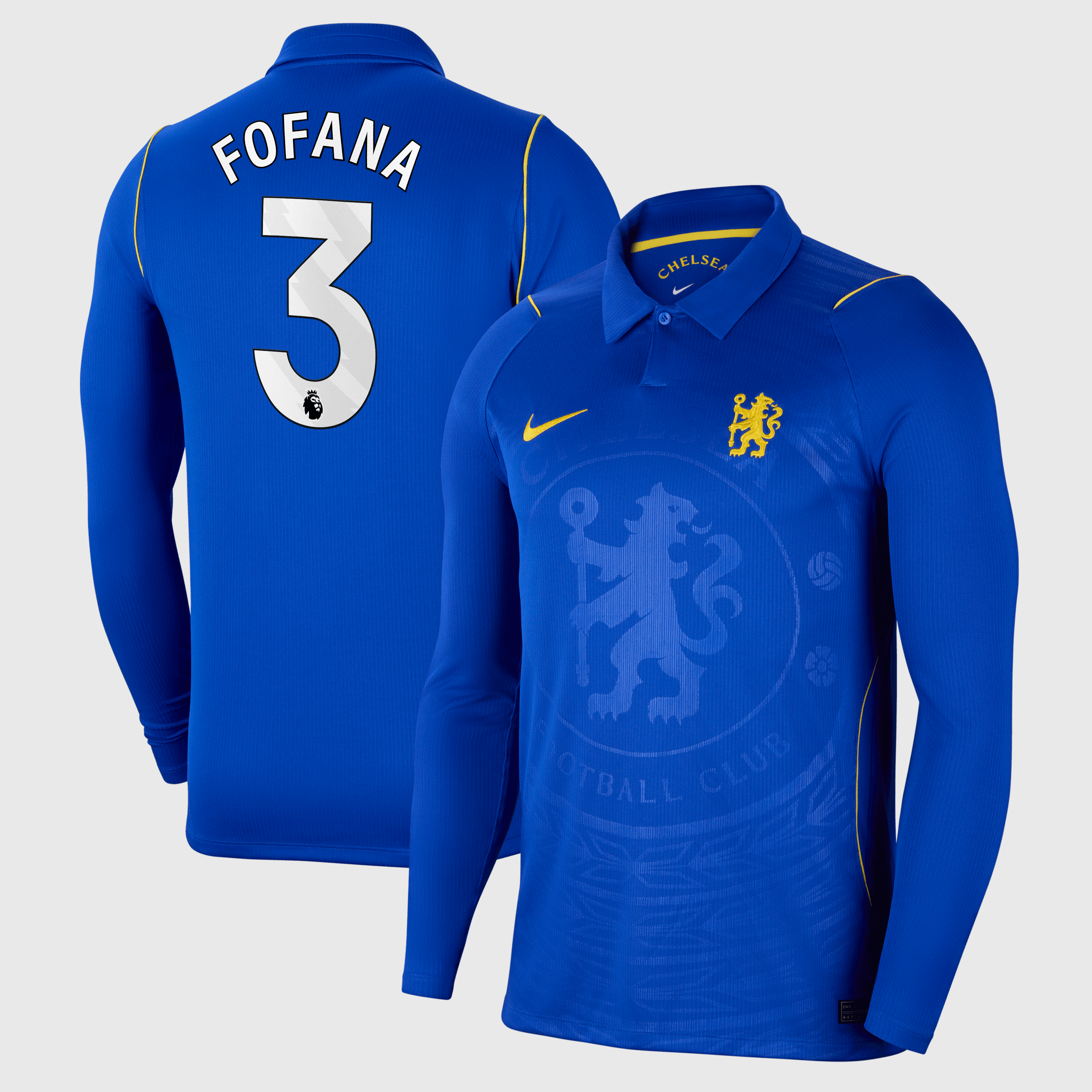 Chelsea Nike Home Stadium Long Sleeve Shirt 2026-27 with Fofana 3 printing, , rebel_hi-res